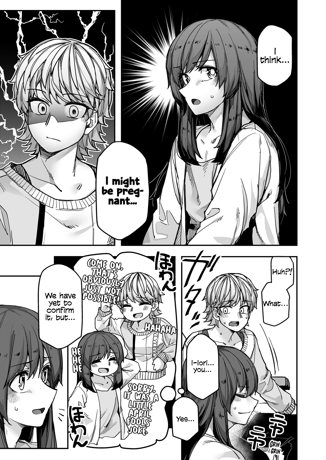 Halaman dari Ikemen Joshi to Josou Danshi Chapter 107