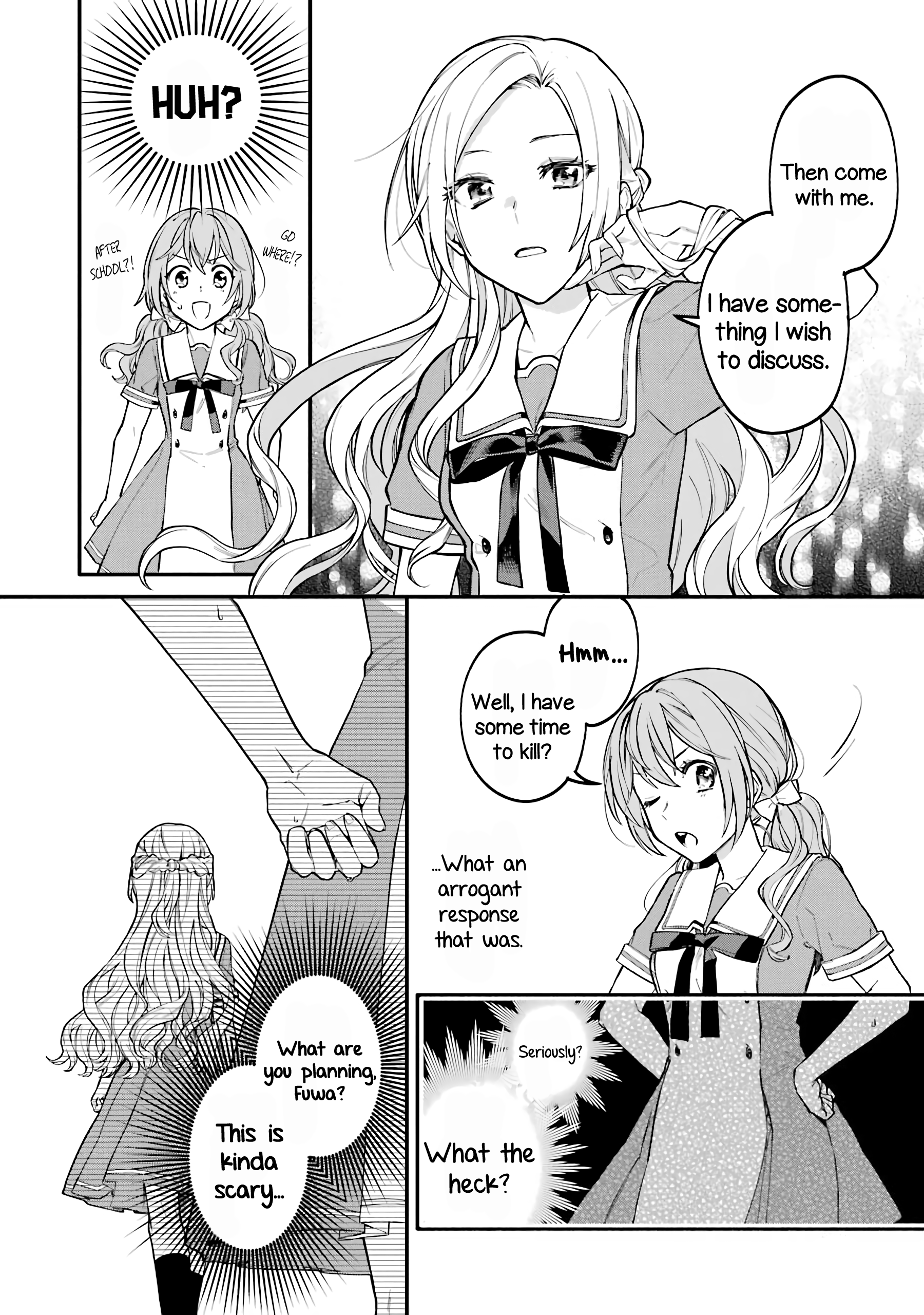 Halaman dari Onna Doushi toka Arienai desho to Iiharu Onnanoko wo, Hyakunichikan de Tetteiteki ni Otosu Yuri no Ohanashi Chapter 1