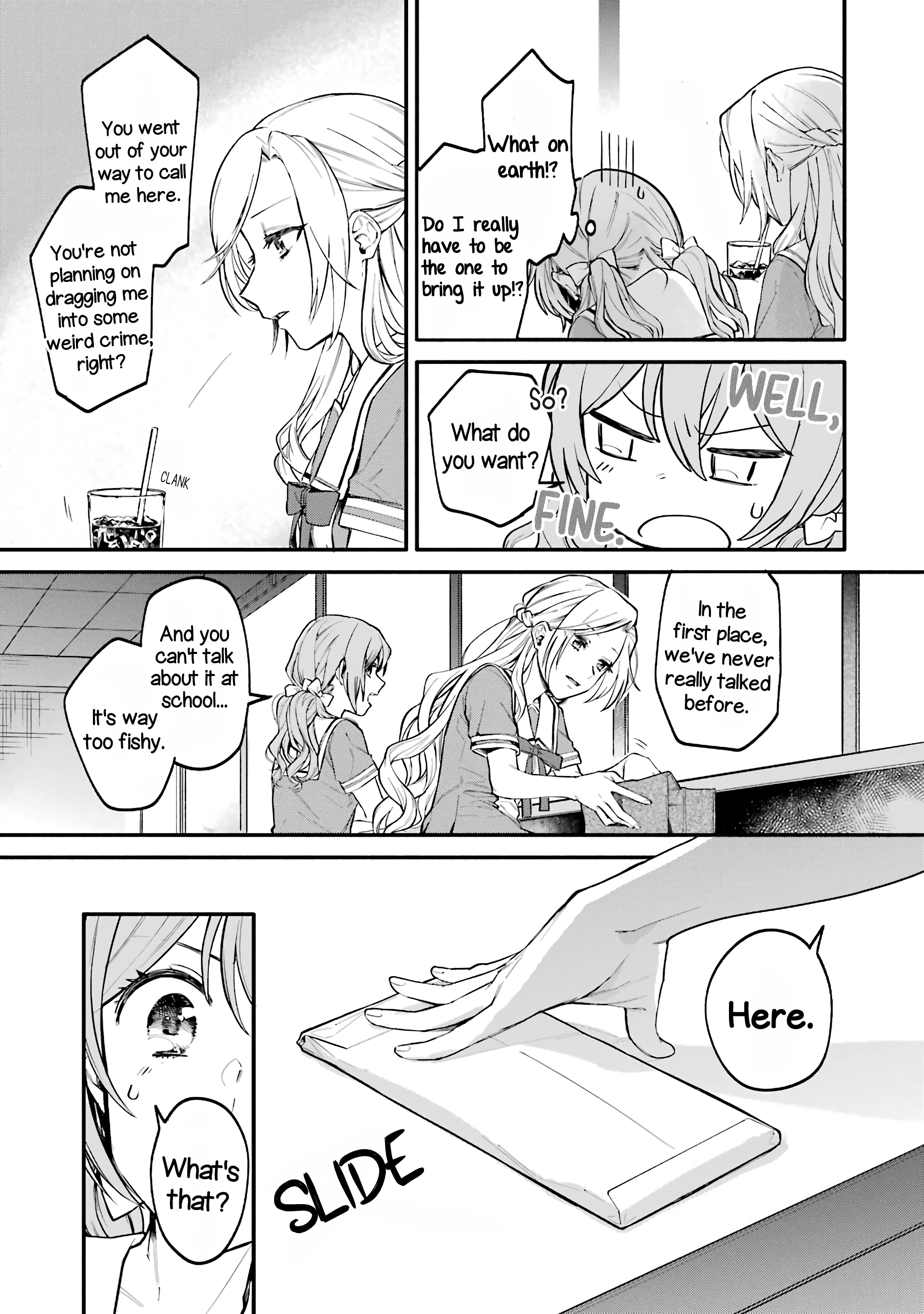 Halaman dari Onna Doushi toka Arienai desho to Iiharu Onnanoko wo, Hyakunichikan de Tetteiteki ni Otosu Yuri no Ohanashi Chapter 1