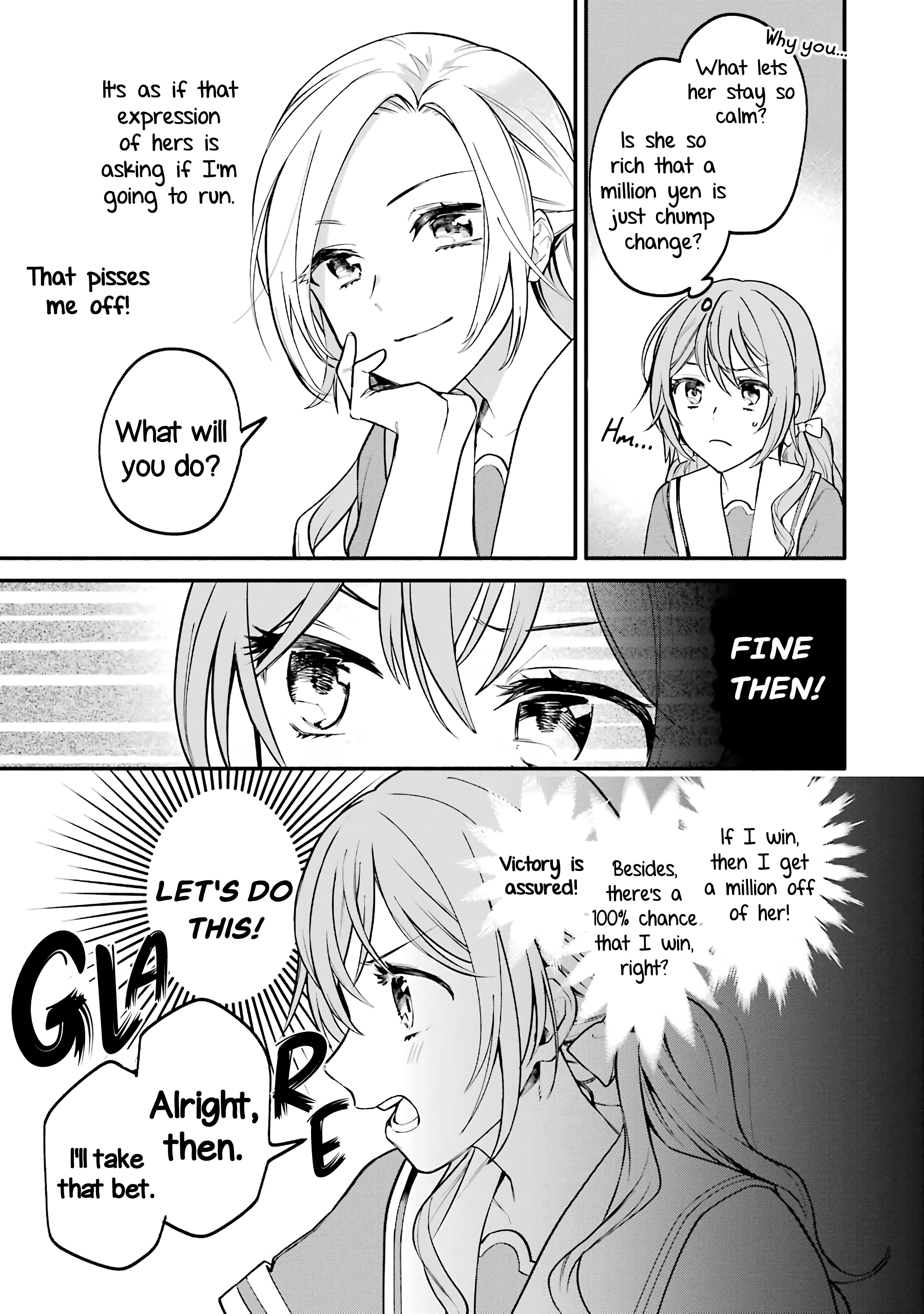 Halaman dari Onna Doushi toka Arienai desho to Iiharu Onnanoko wo, Hyakunichikan de Tetteiteki ni Otosu Yuri no Ohanashi Chapter 1
