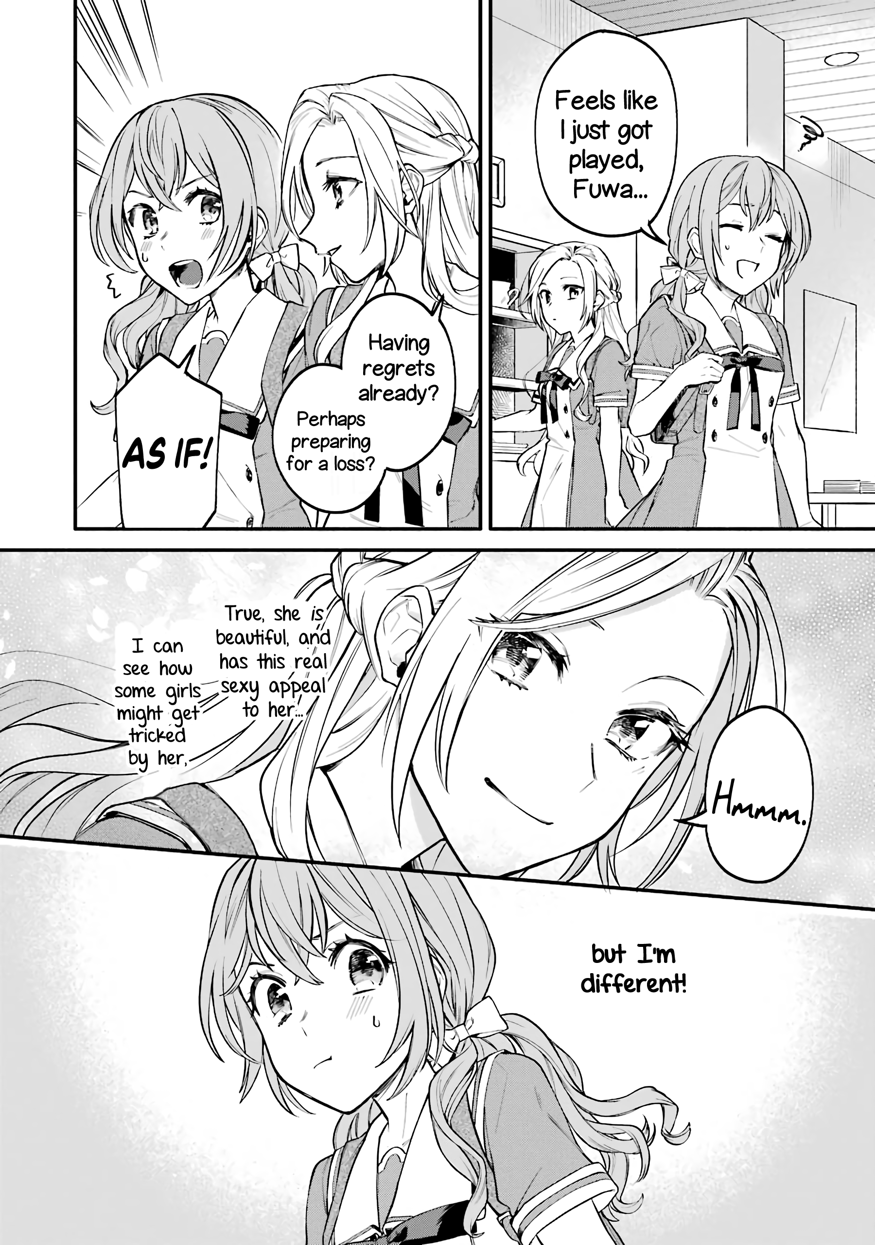 Halaman dari Onna Doushi toka Arienai desho to Iiharu Onnanoko wo, Hyakunichikan de Tetteiteki ni Otosu Yuri no Ohanashi Chapter 1