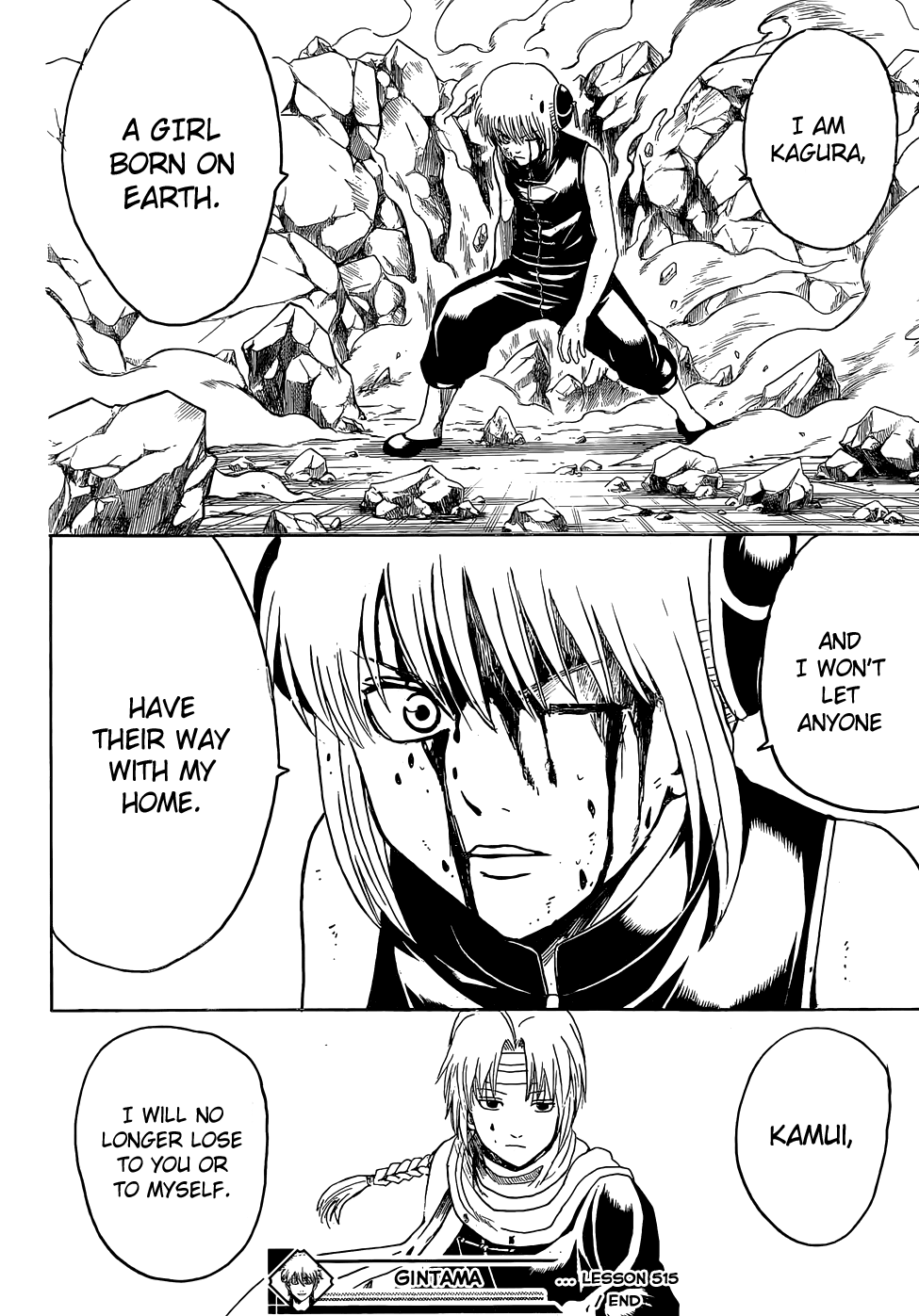 Halaman dari Gintama Chapter 515