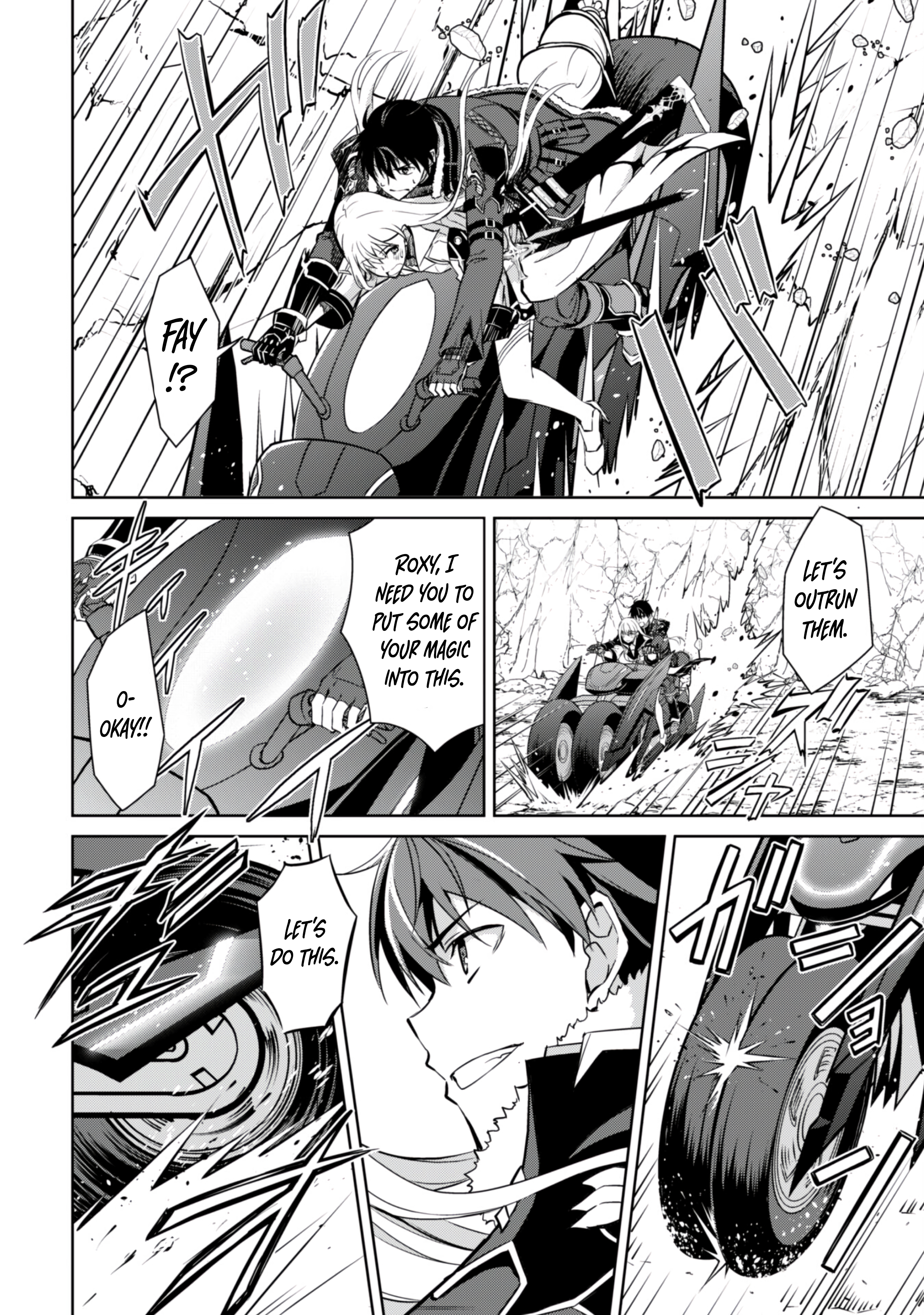 Halaman dari Boushoku no Berserk ~Ore dake Level to Iu Gainen wo Toppa suru~ Chapter 57