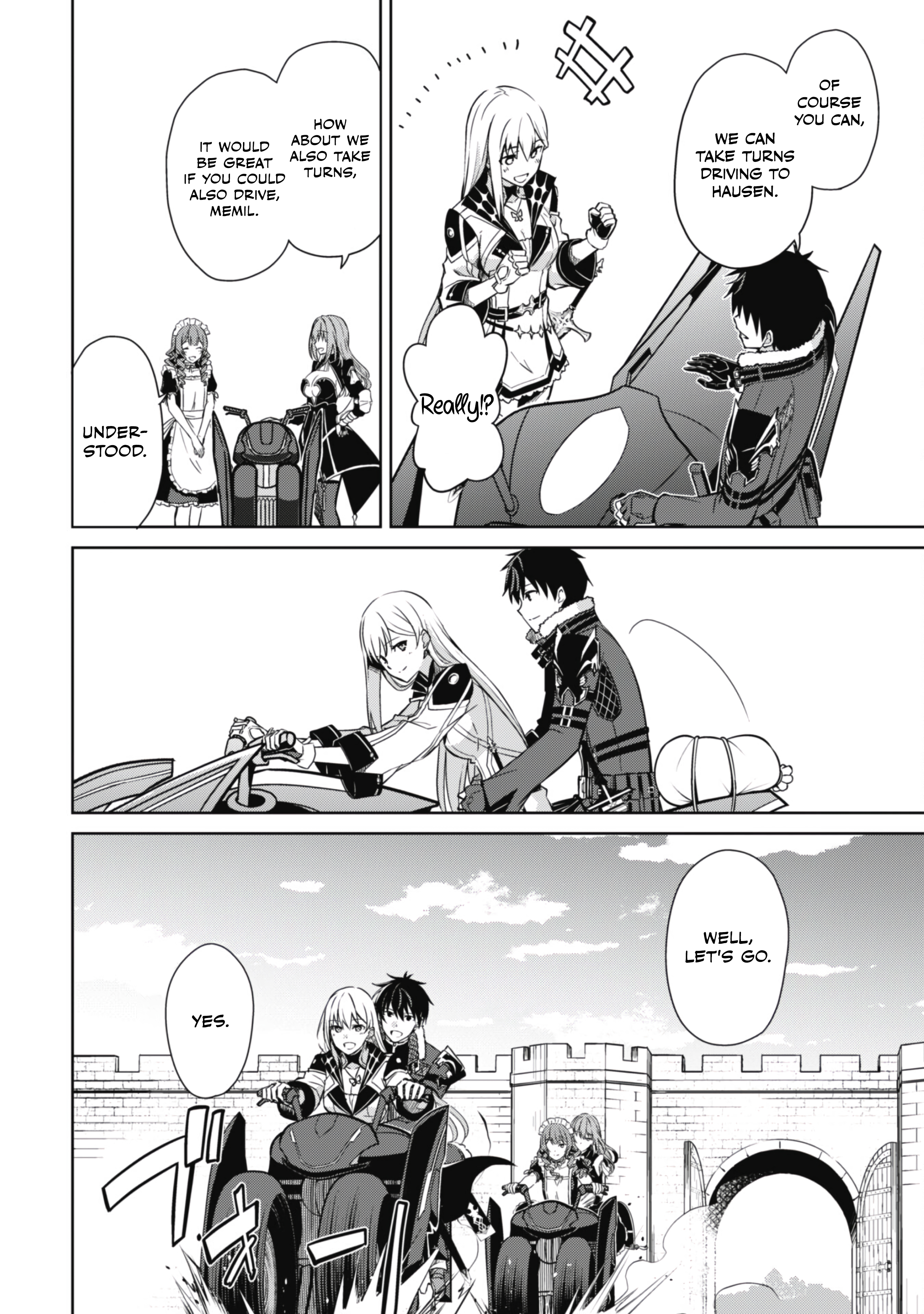 Halaman dari Boushoku no Berserk ~Ore dake Level to Iu Gainen wo Toppa suru~ Chapter 57