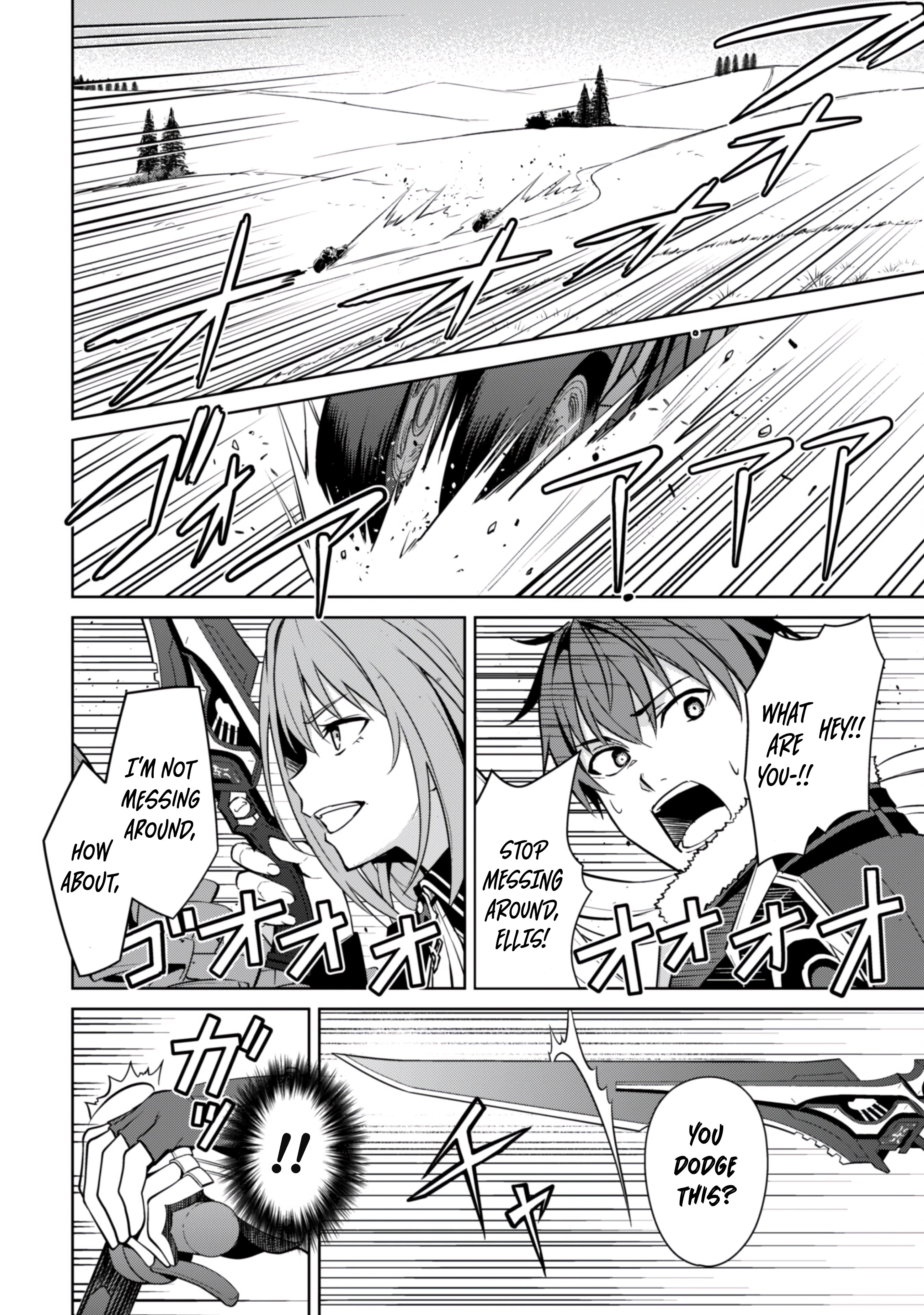 Halaman dari Boushoku no Berserk ~Ore dake Level to Iu Gainen wo Toppa suru~ Chapter 57