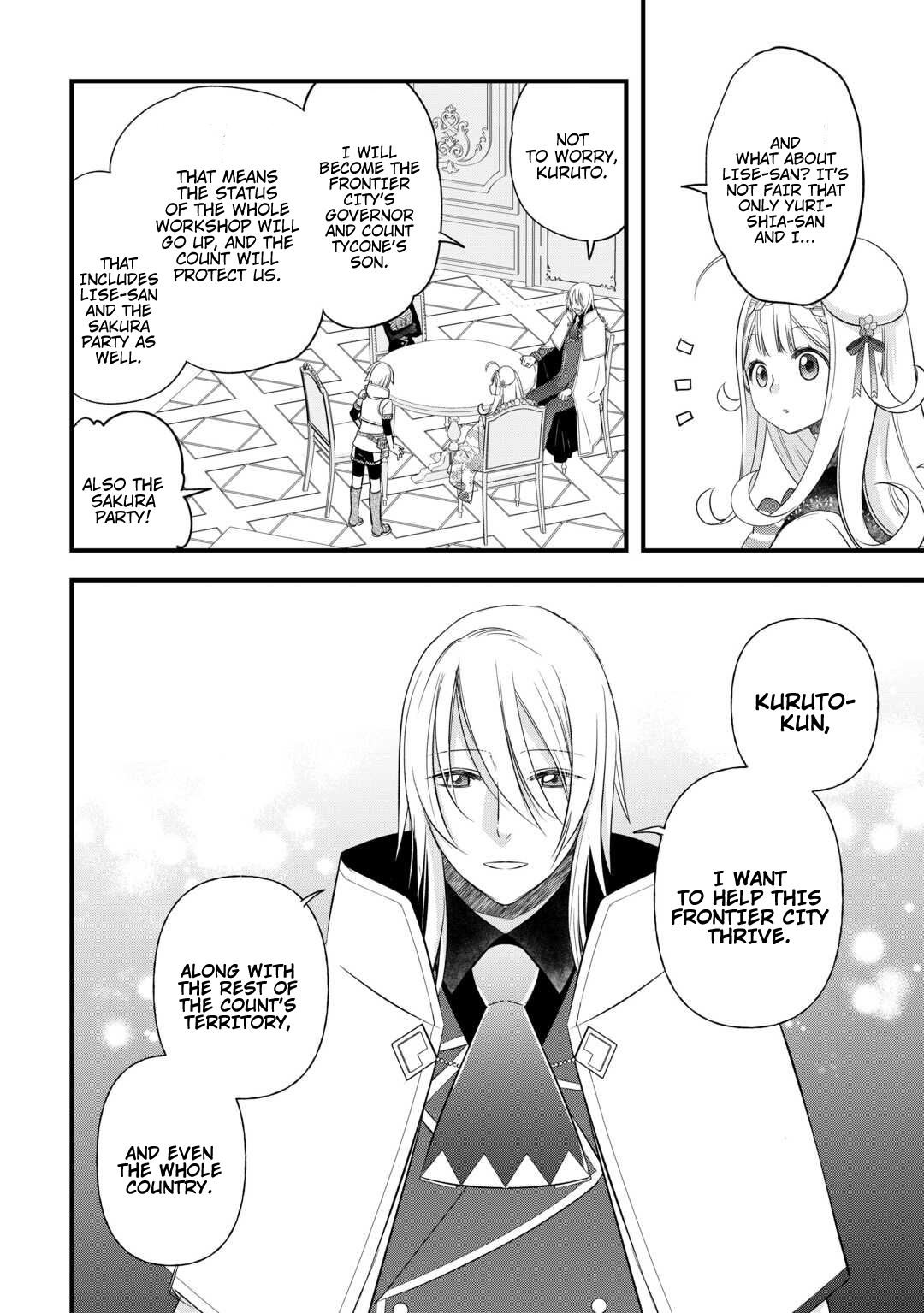 Halaman dari Kanchigai no Atelier Meister - Eiyuu Party no Moto Zatsuyougakari ga, Jitsu wa Sentou Igai ga SSS Rank Datta to Iu Yoku Aru Hanashi Chapter 54