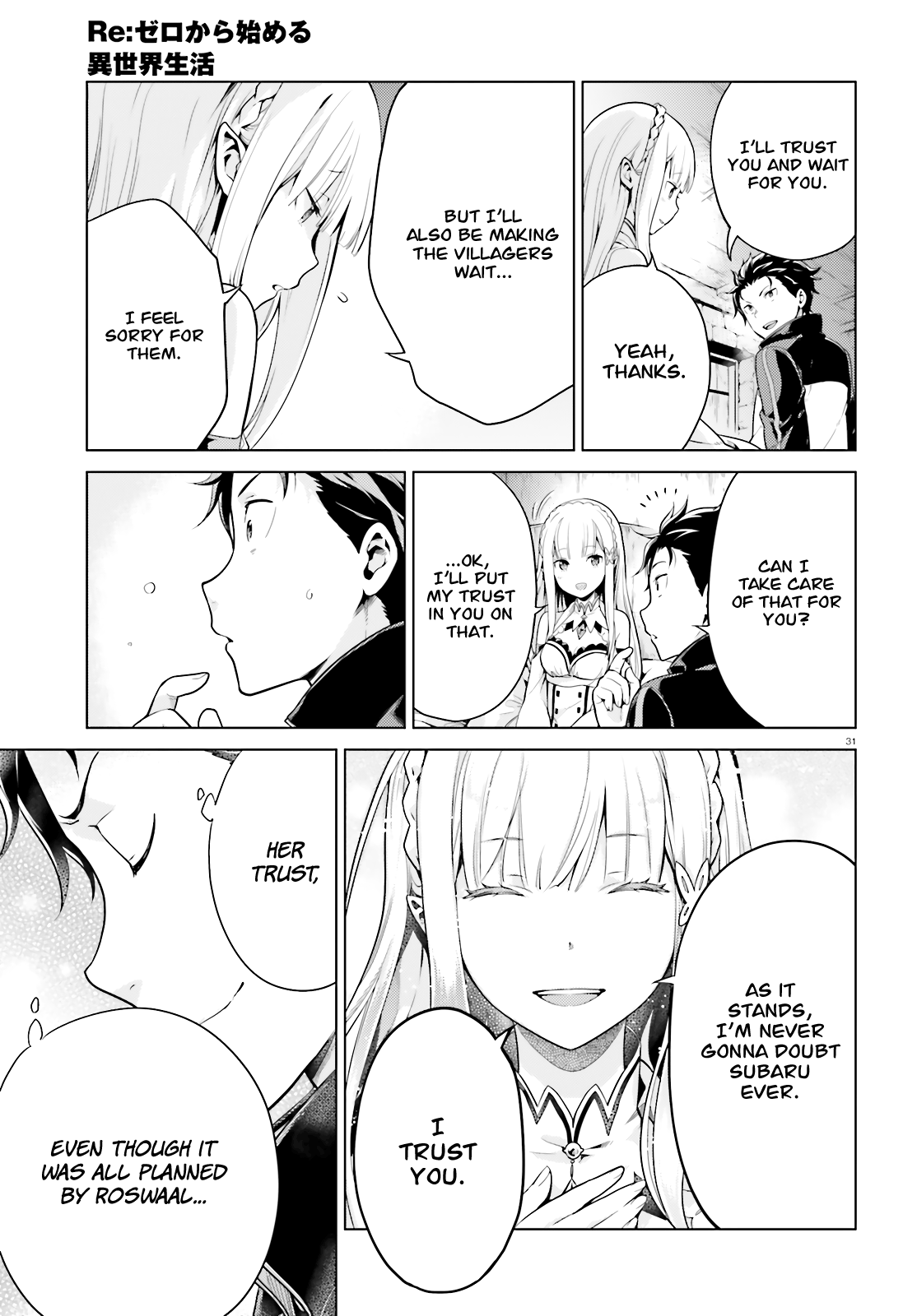 Halaman dari Re:Zero kara Hajimeru Isekai Seikatsu: Dai 4-shou—Seiiki to Gouyoku no Majo Chapter 9