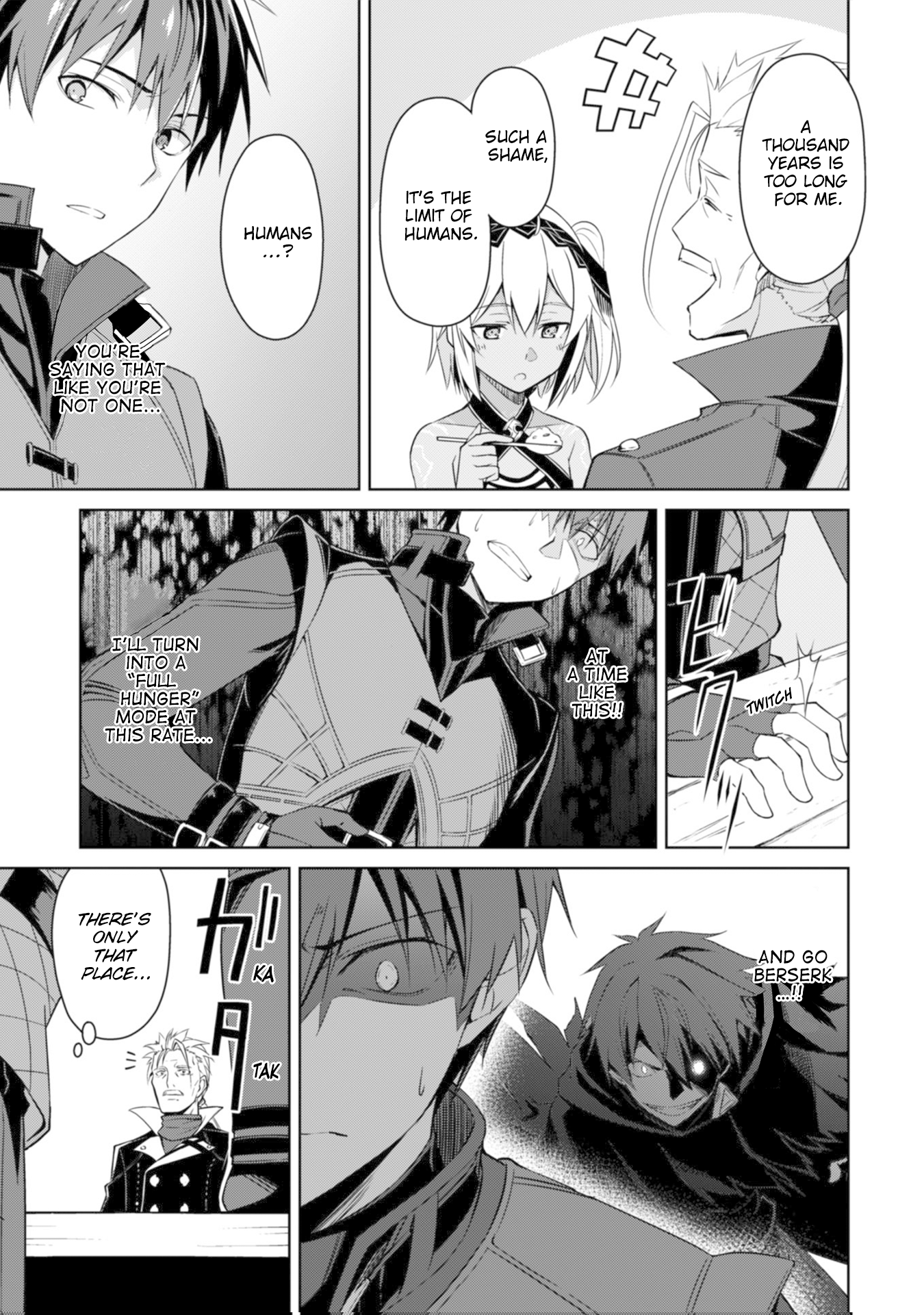 Halaman dari Boushoku no Berserk ~Ore dake Level to Iu Gainen wo Toppa suru~ Chapter 16