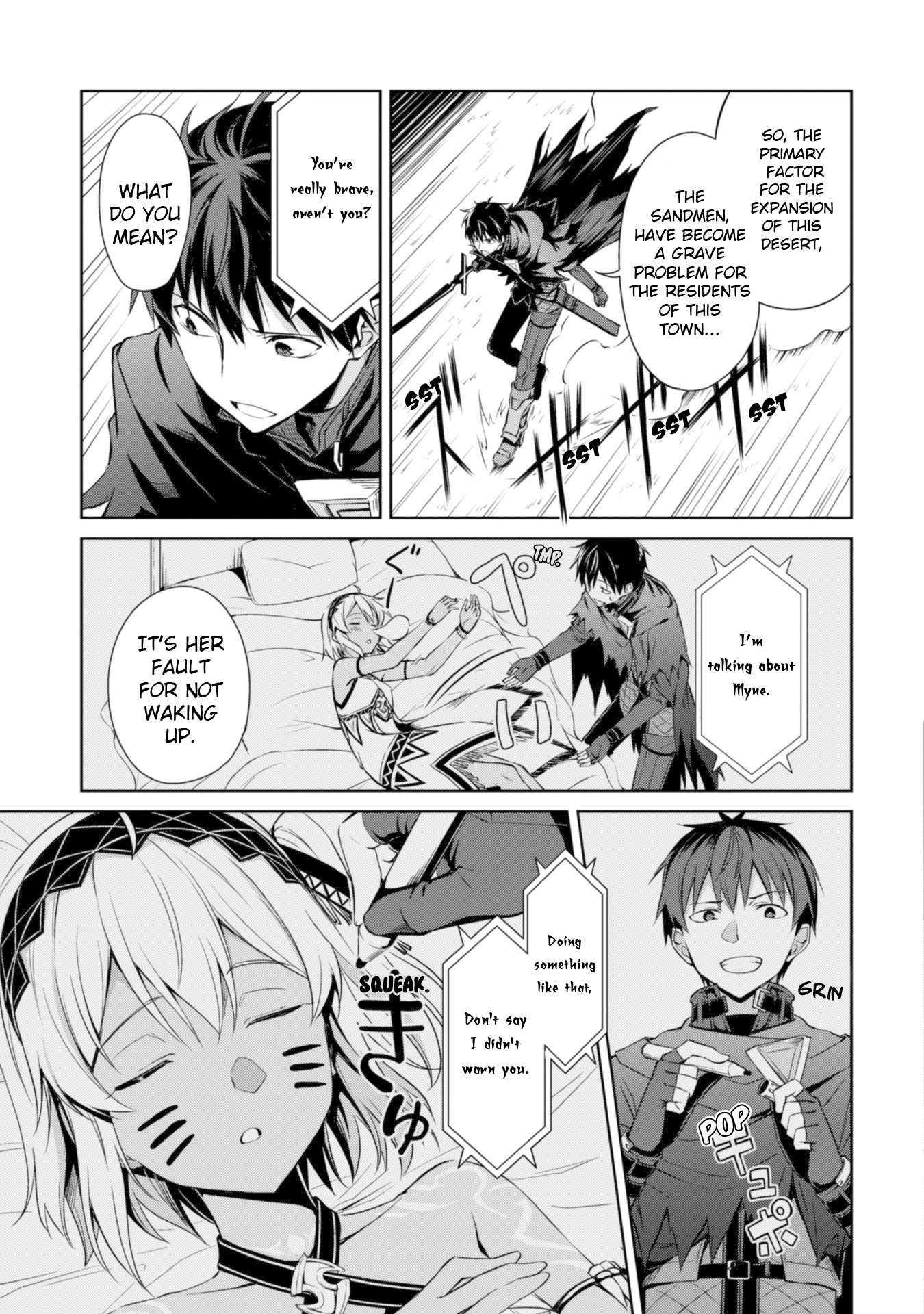 Halaman dari Boushoku no Berserk ~Ore dake Level to Iu Gainen wo Toppa suru~ Chapter 14