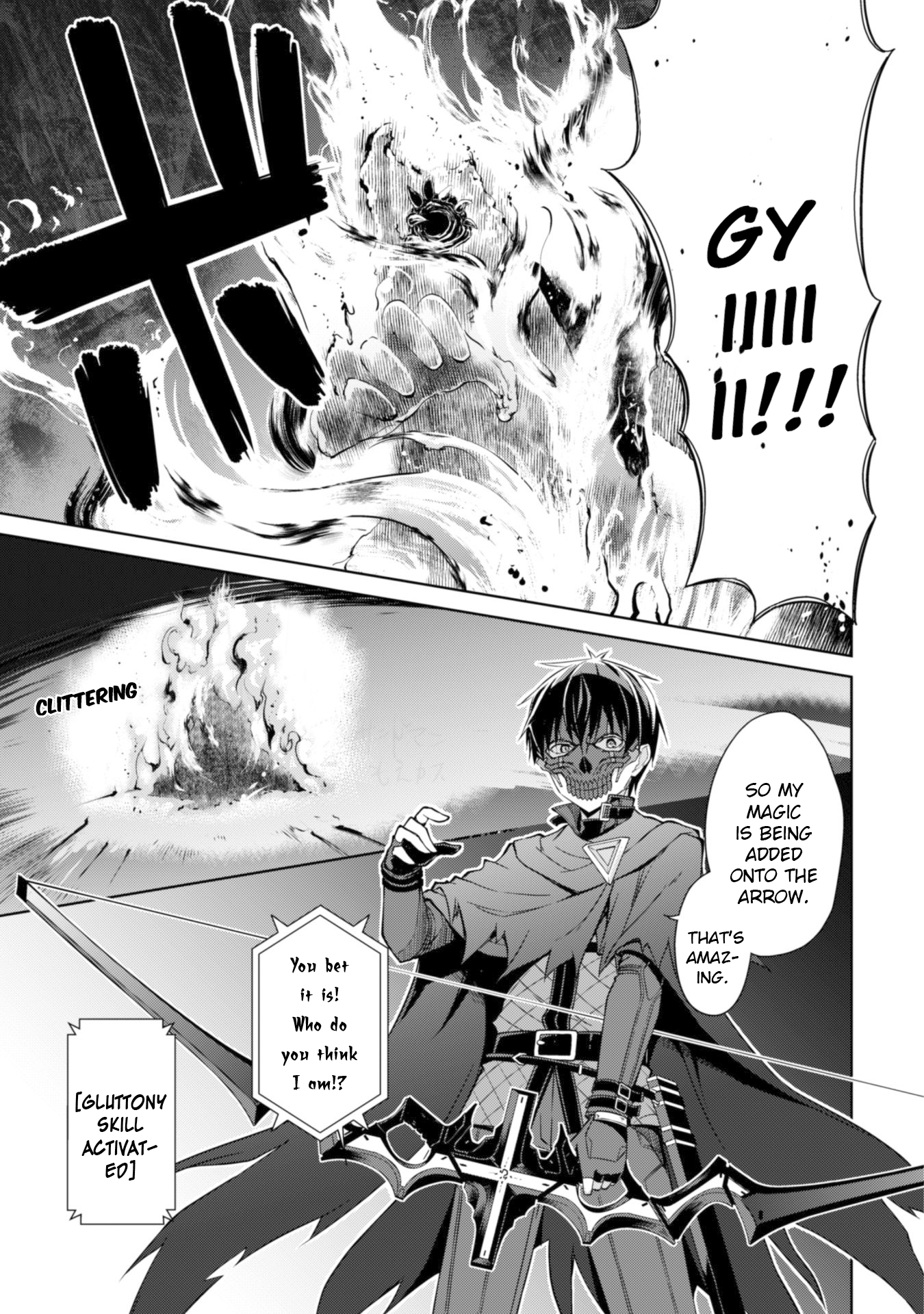Halaman dari Boushoku no Berserk ~Ore dake Level to Iu Gainen wo Toppa suru~ Chapter 14