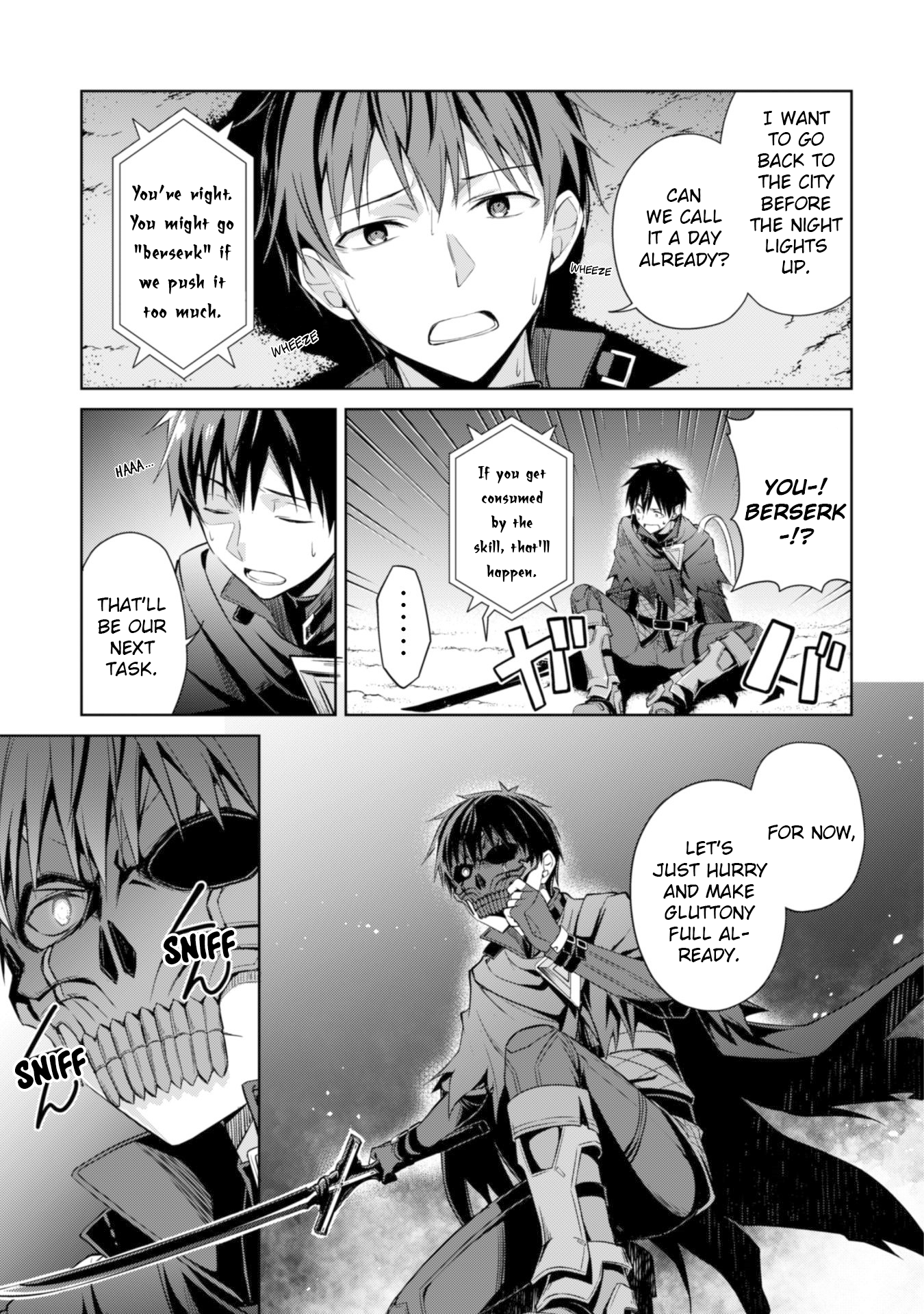 Halaman dari Boushoku no Berserk ~Ore dake Level to Iu Gainen wo Toppa suru~ Chapter 14