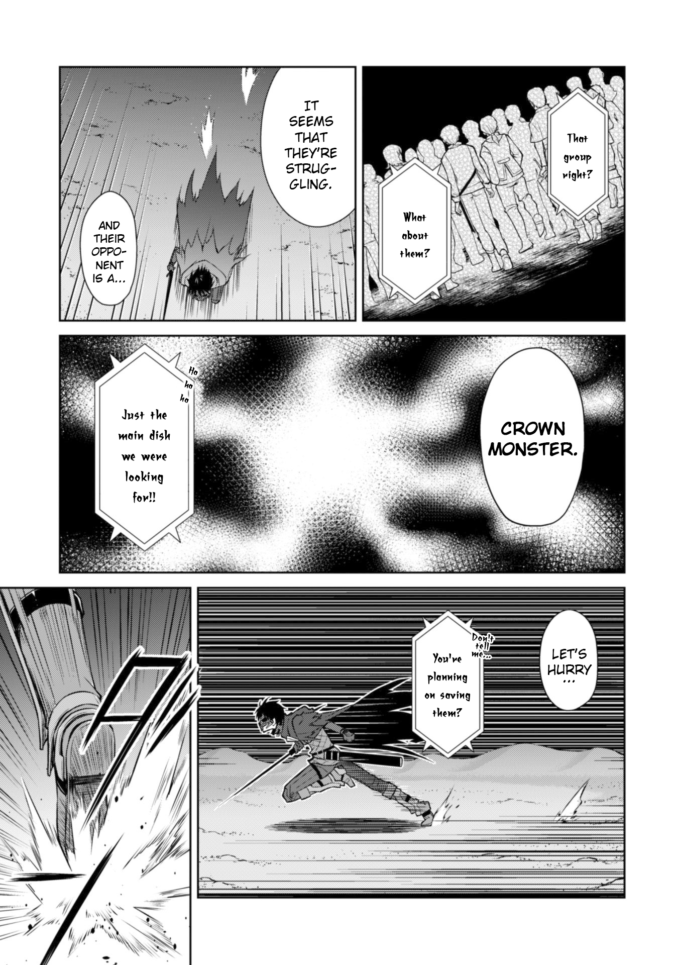 Halaman dari Boushoku no Berserk ~Ore dake Level to Iu Gainen wo Toppa suru~ Chapter 14