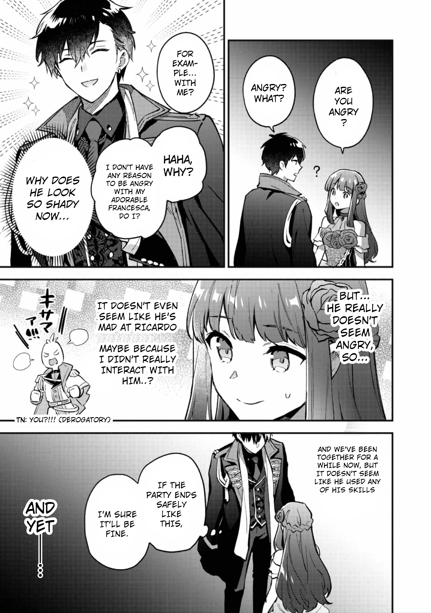 Halaman dari Akutou Ikka no Mana Musume, Tensei Saki mo Otome Game no Gokudou Reijou deshita Chapter 10