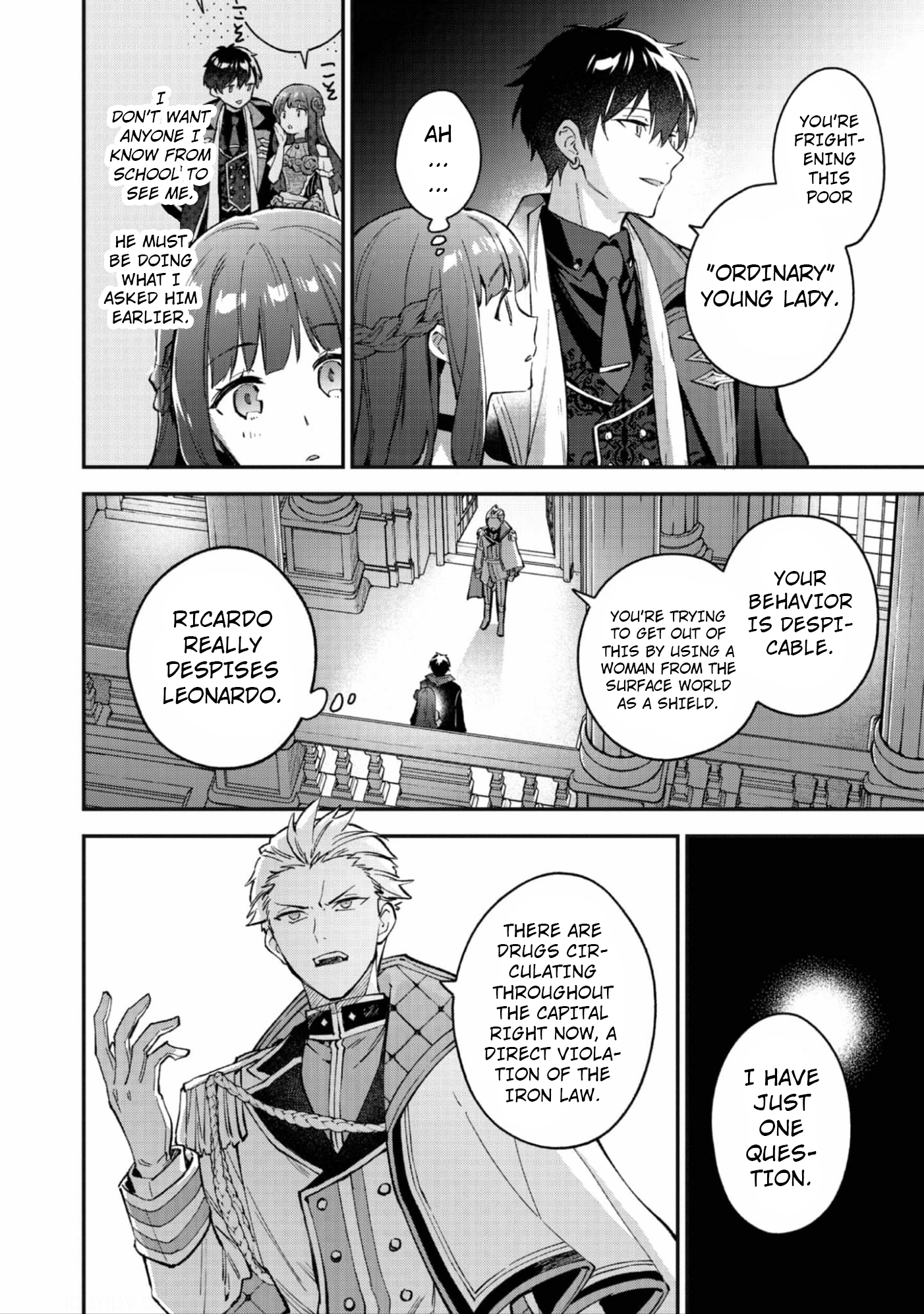 Halaman dari Akutou Ikka no Mana Musume, Tensei Saki mo Otome Game no Gokudou Reijou deshita Chapter 10