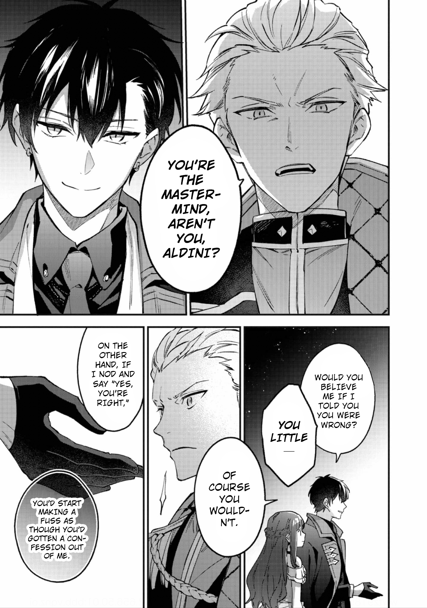 Halaman dari Akutou Ikka no Mana Musume, Tensei Saki mo Otome Game no Gokudou Reijou deshita Chapter 10