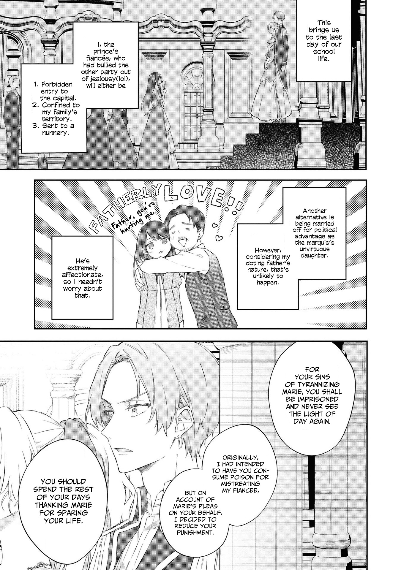 Halaman dari Though I May Be a Villainess, I'll Show You I Can Obtain Happiness! Chapter 5
