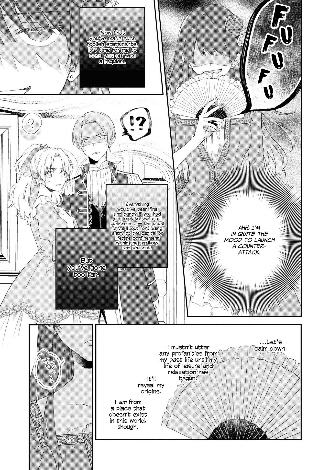Halaman dari Though I May Be a Villainess, I'll Show You I Can Obtain Happiness! Chapter 5