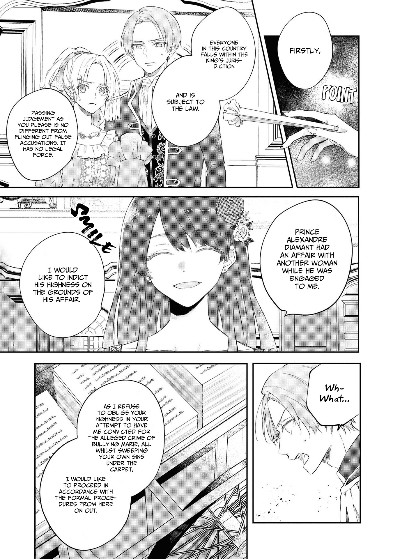 Halaman dari Though I May Be a Villainess, I'll Show You I Can Obtain Happiness! Chapter 5