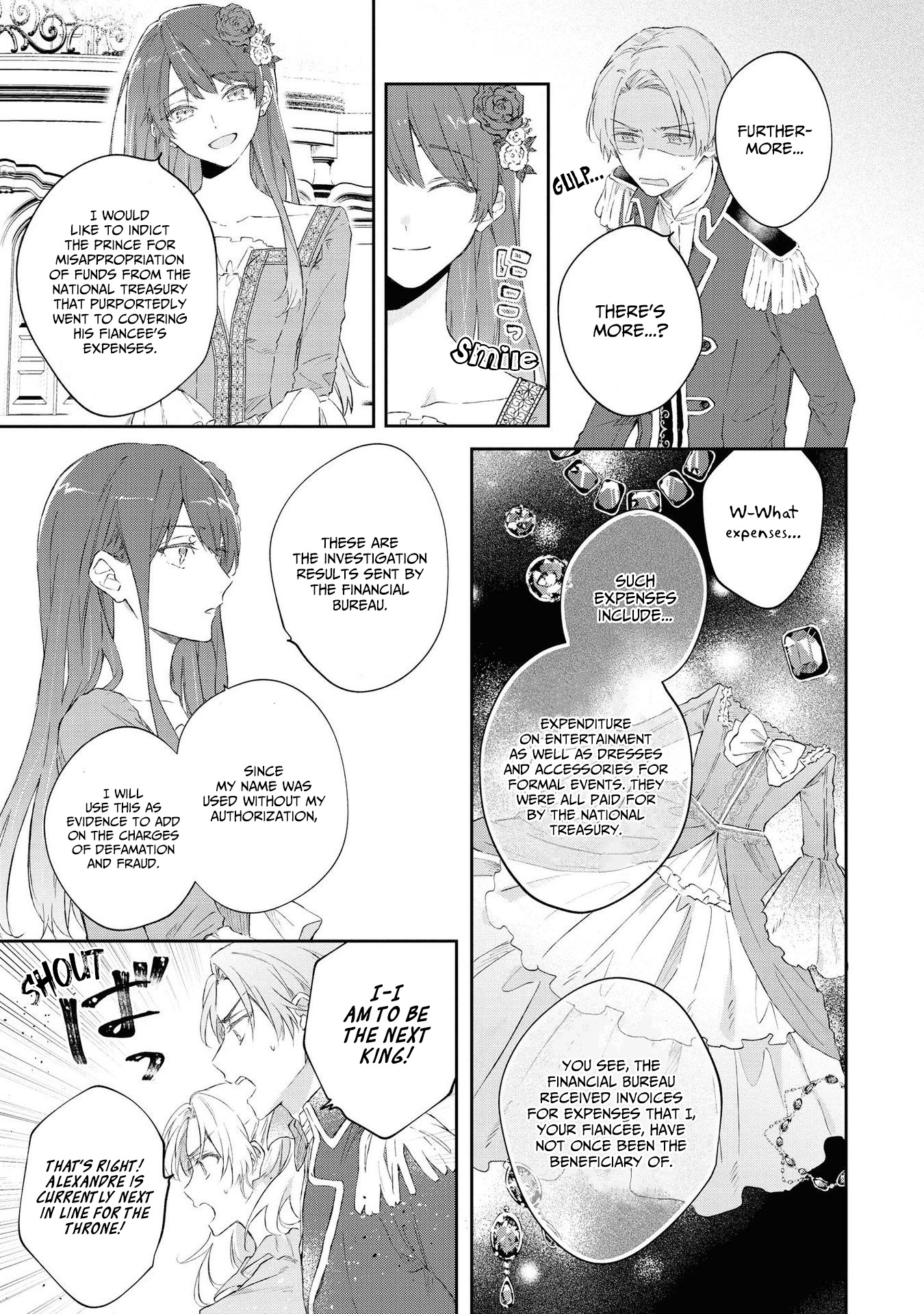 Halaman dari Though I May Be a Villainess, I'll Show You I Can Obtain Happiness! Chapter 5