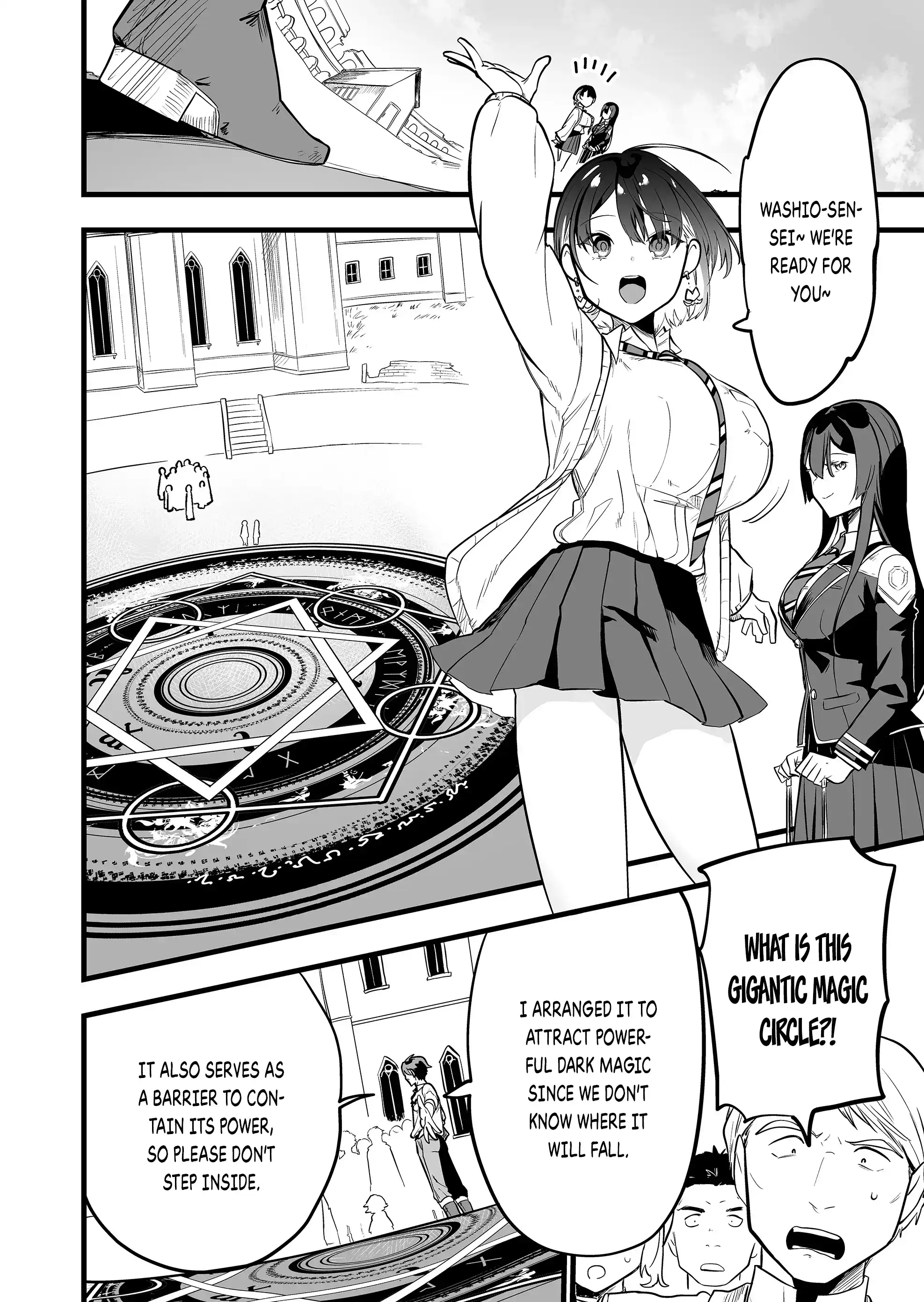 Halaman dari "Ano Toki Tasukete Itadaita Monster Musume desu." Isekai Ossan Kyoushi Totsuzen no Moteki ni Konwaku suru Chapter 23