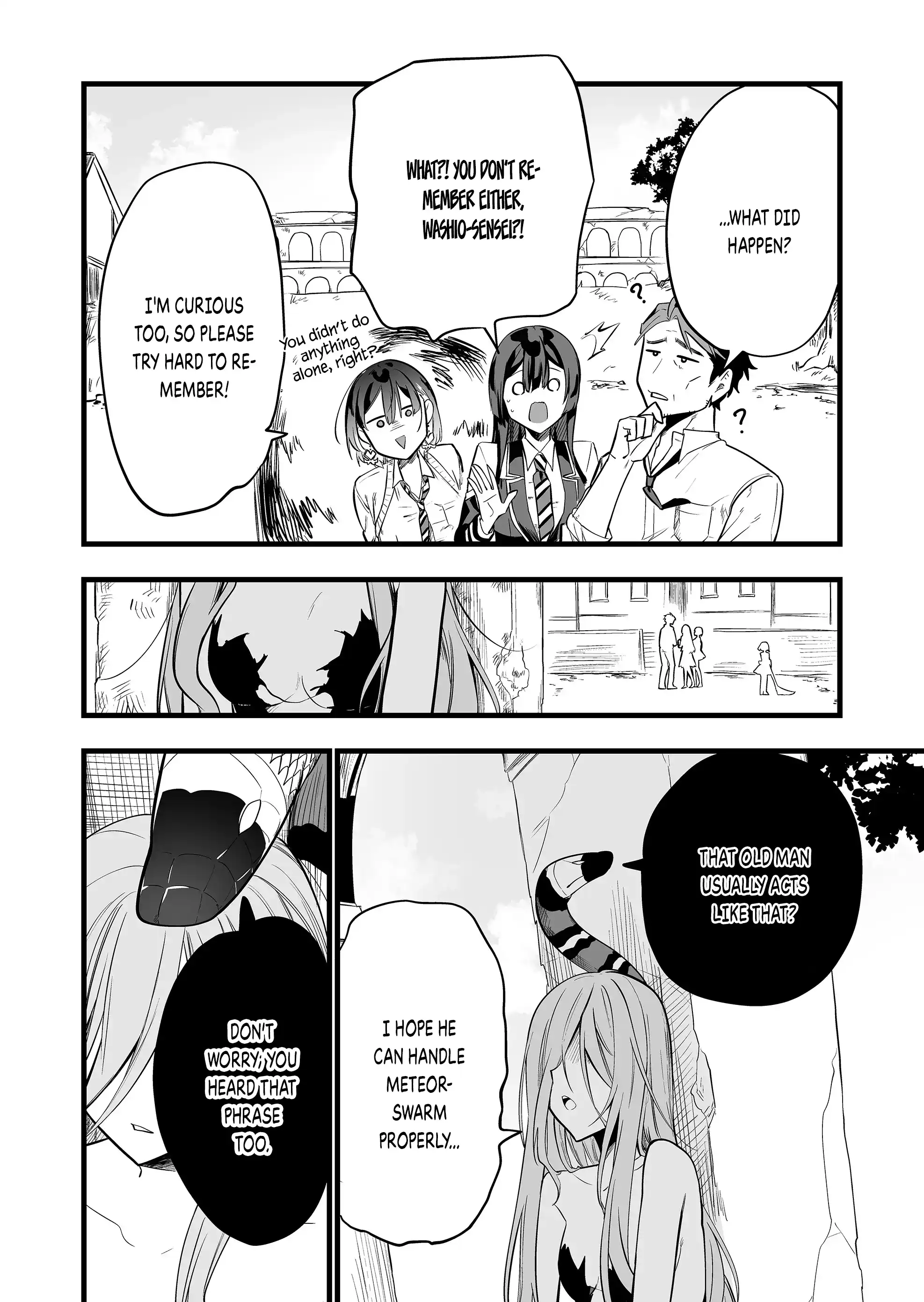 Halaman dari "Ano Toki Tasukete Itadaita Monster Musume desu." Isekai Ossan Kyoushi Totsuzen no Moteki ni Konwaku suru Chapter 23