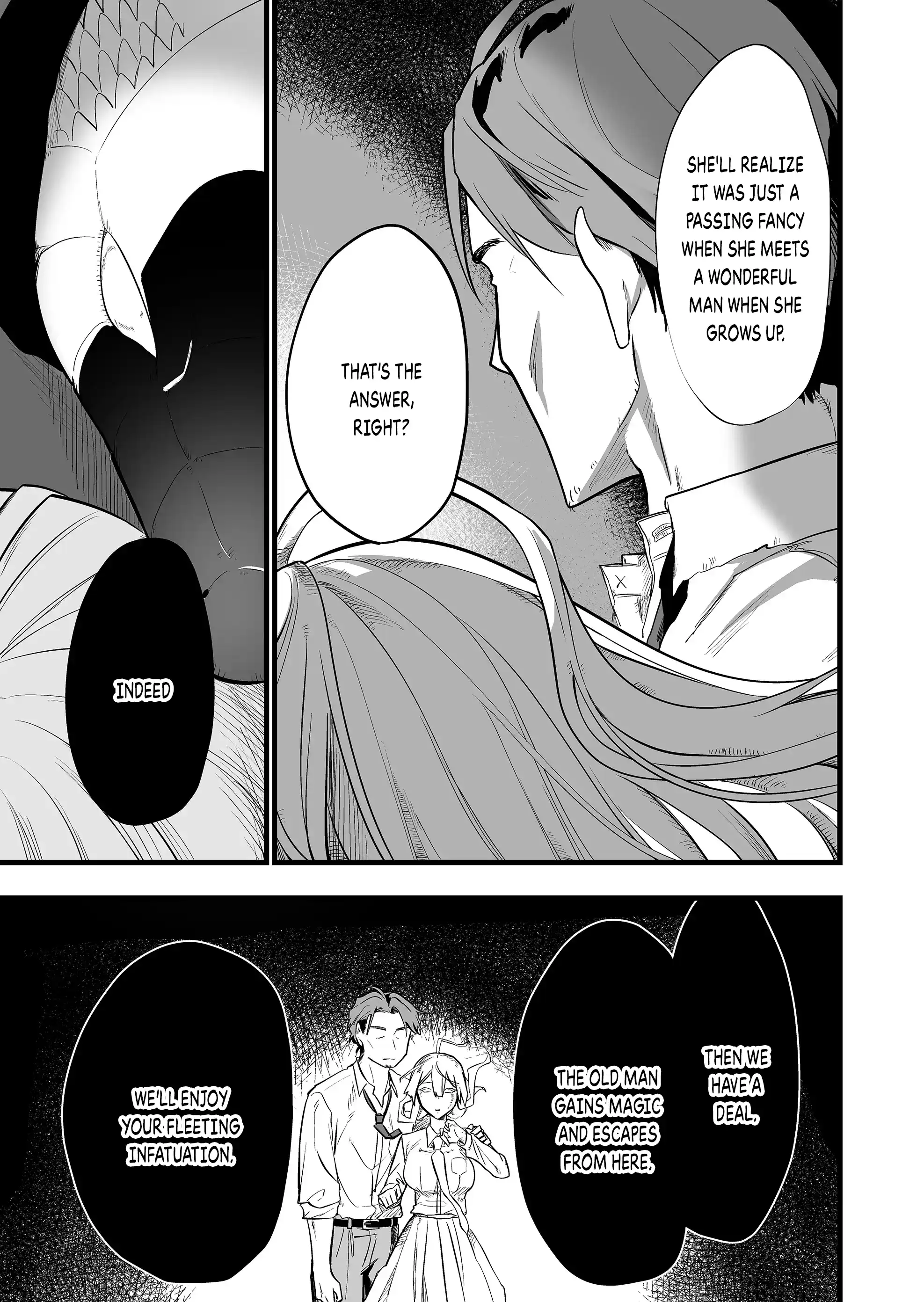 Halaman dari "Ano Toki Tasukete Itadaita Monster Musume desu." Isekai Ossan Kyoushi Totsuzen no Moteki ni Konwaku suru Chapter 23