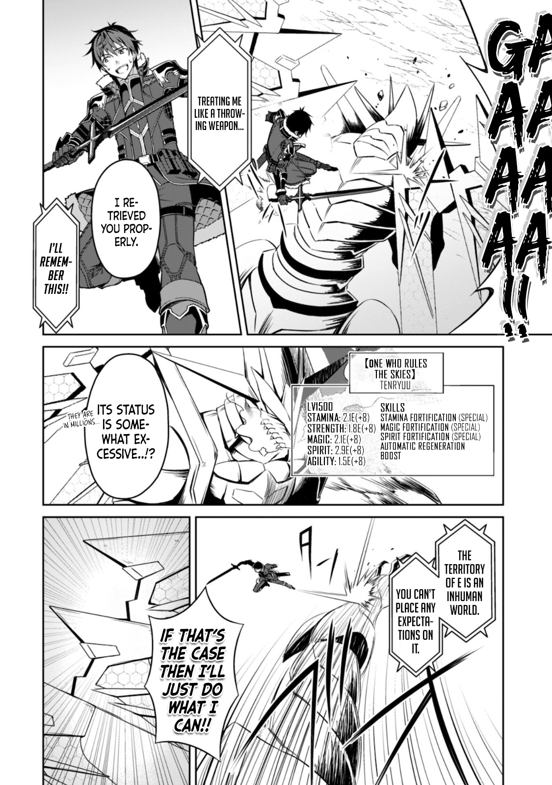 Halaman dari Boushoku no Berserk ~Ore dake Level to Iu Gainen wo Toppa suru~ Chapter 29