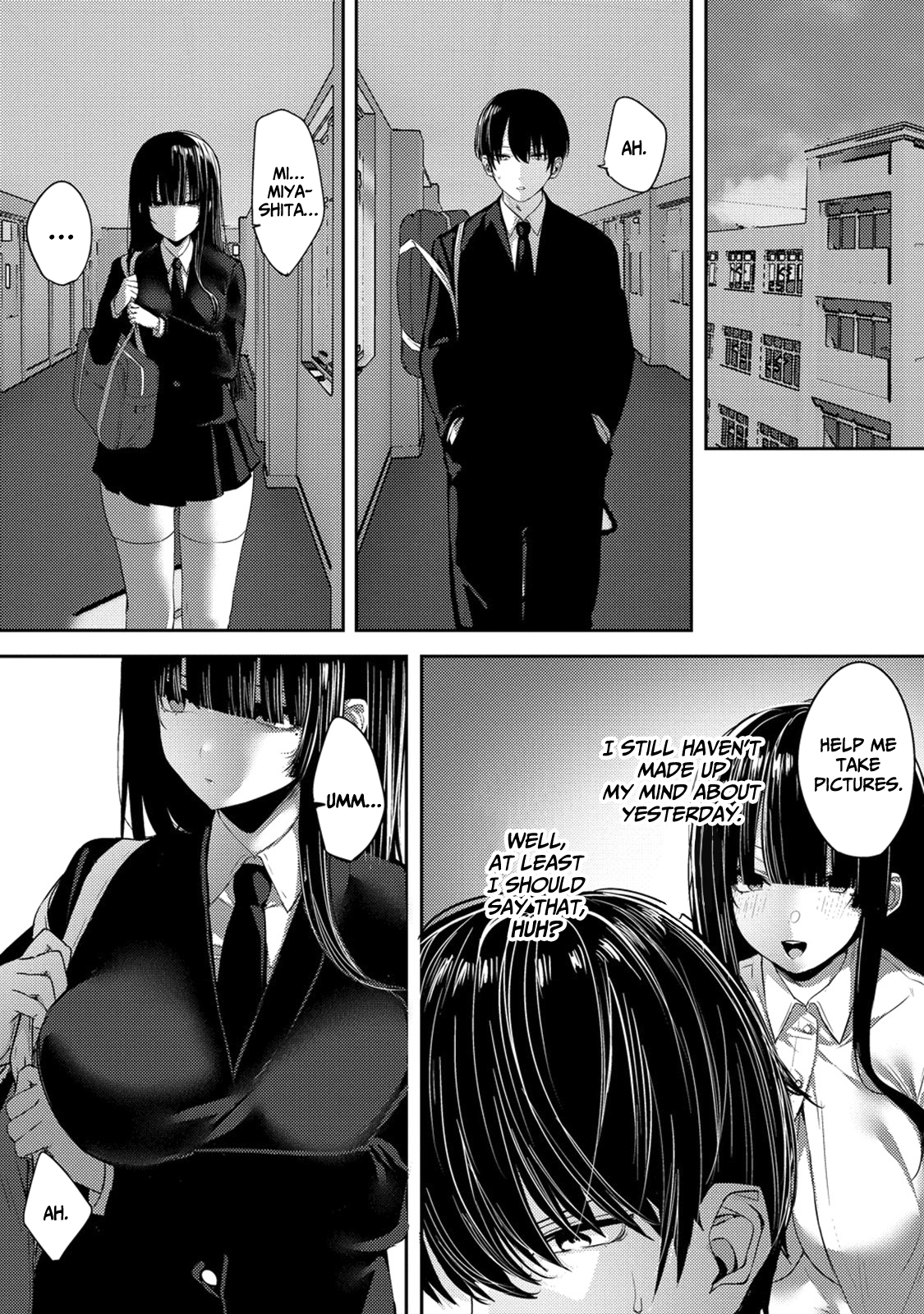 Halaman dari Mukuchina Miyashita-san no Shikiyoku Channel Chapter 2