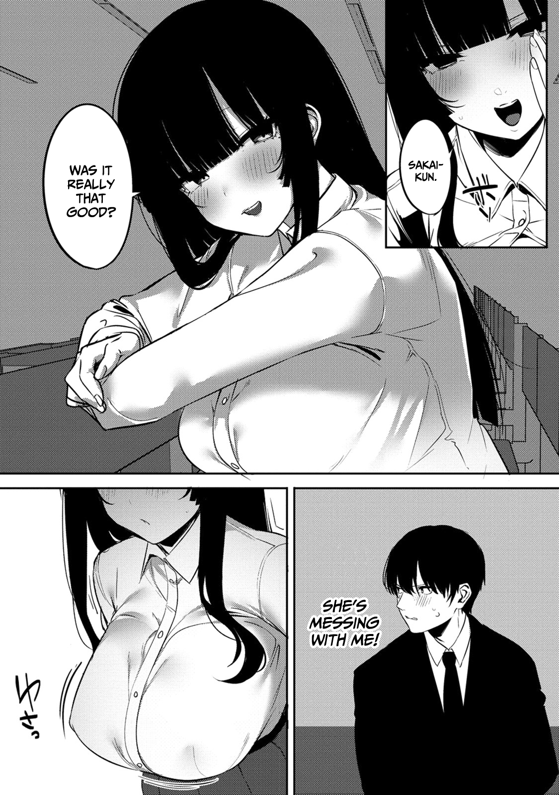 Halaman dari Mukuchina Miyashita-san no Shikiyoku Channel Chapter 2