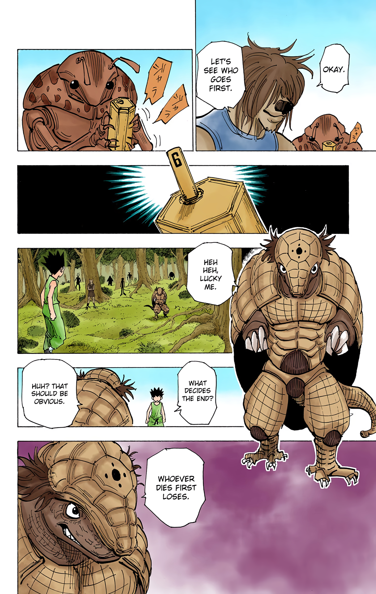 Halaman dari HUNTER x HUNTER (Official Colored) Chapter 195