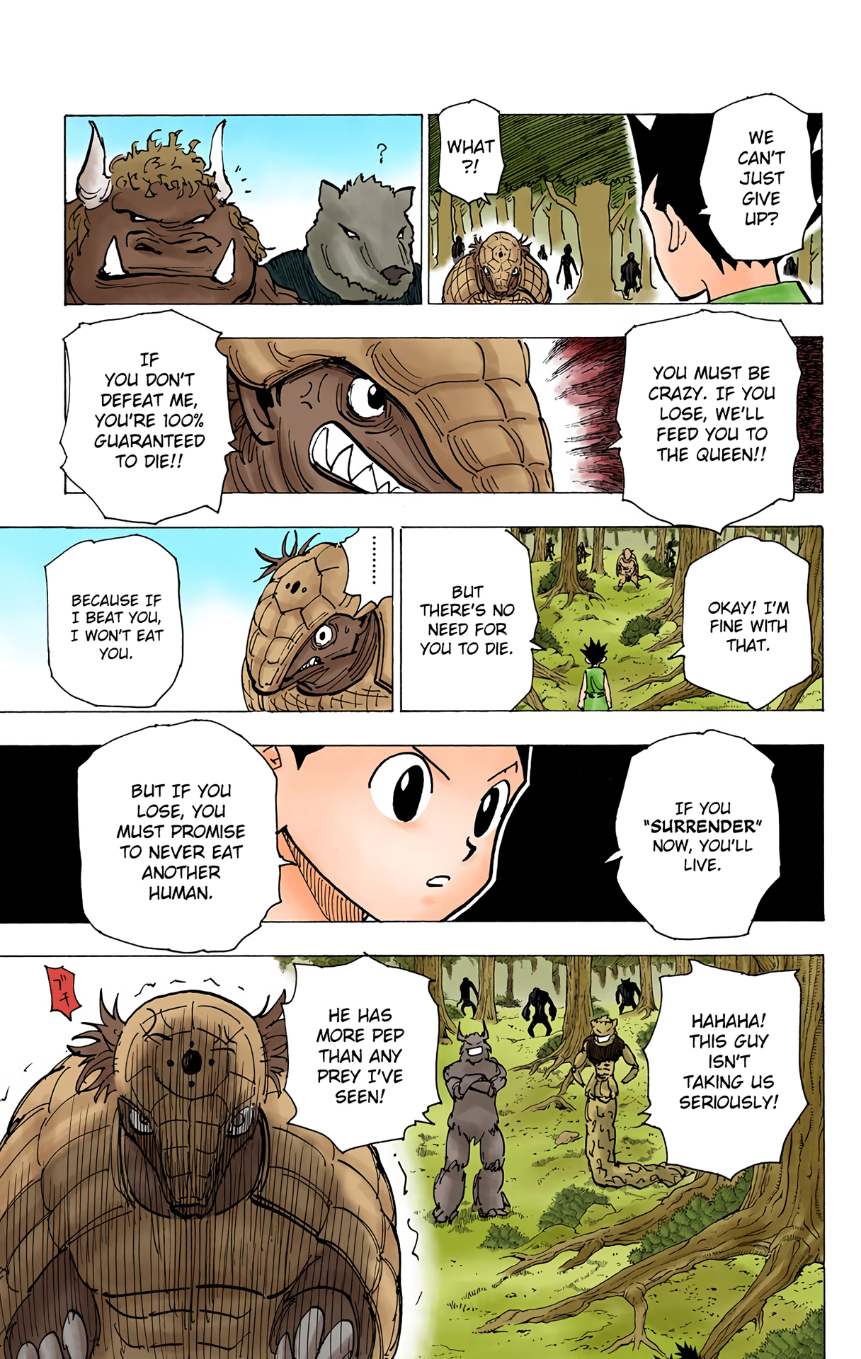 Halaman dari HUNTER x HUNTER (Official Colored) Chapter 195