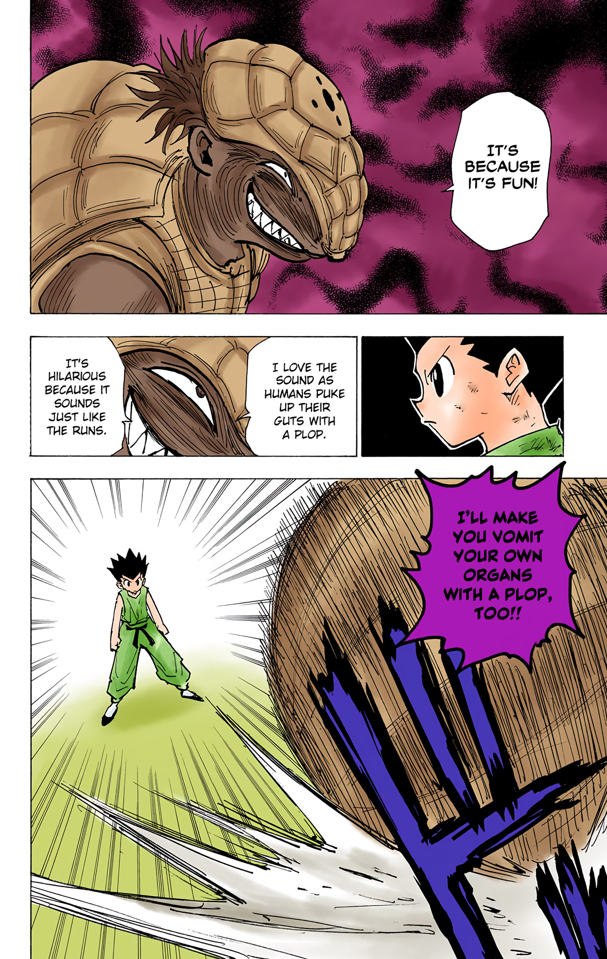 Halaman dari HUNTER x HUNTER (Official Colored) Chapter 195