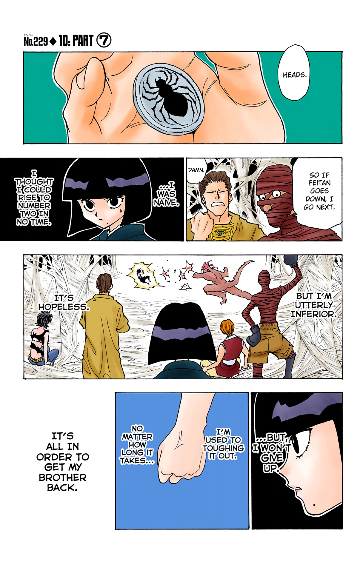 Halaman dari HUNTER x HUNTER (Official Colored) Chapter 229
