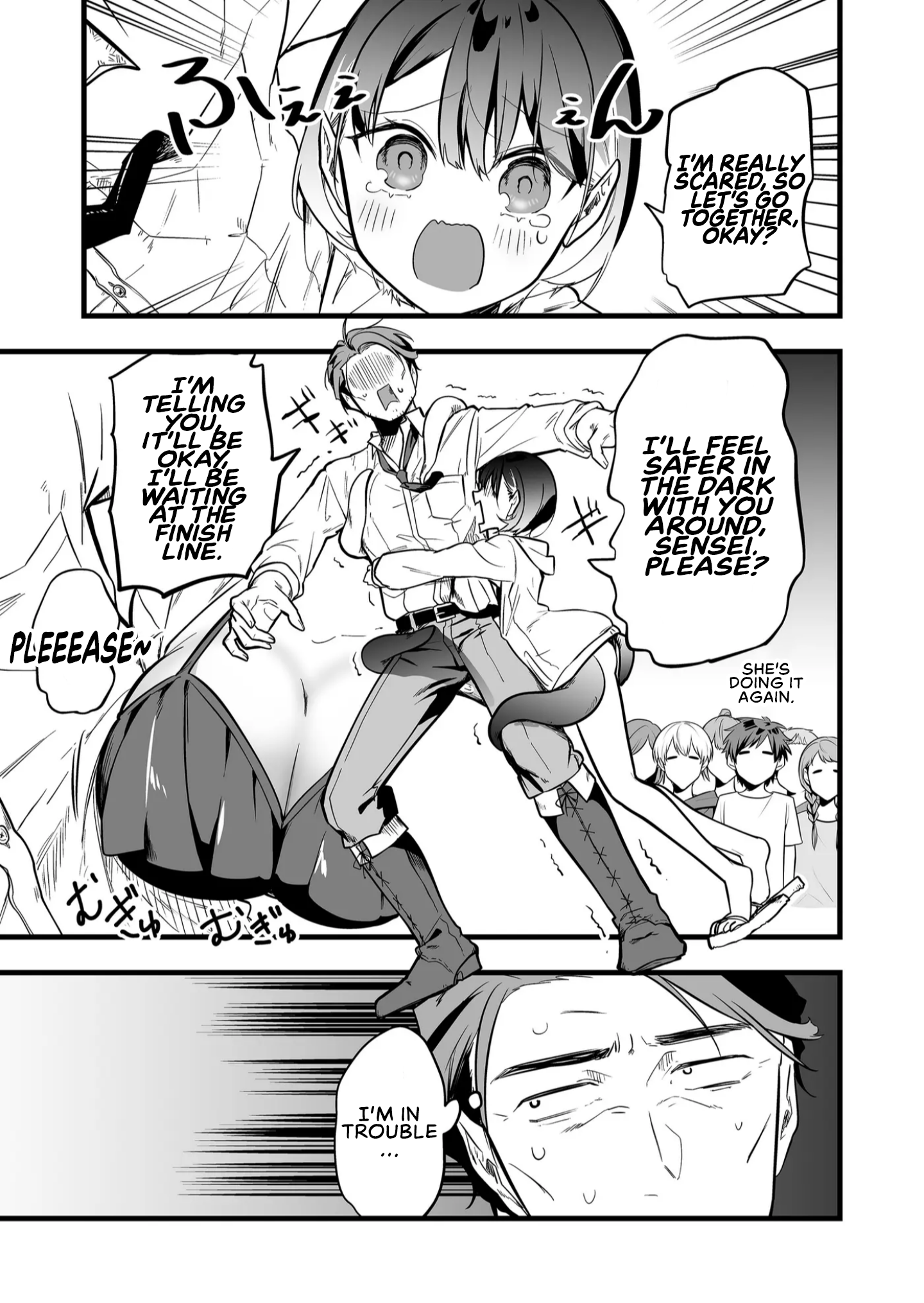 Halaman dari "Ano Toki Tasukete Itadaita Monster Musume desu." Isekai Ossan Kyoushi Totsuzen no Moteki ni Konwaku suru Chapter 46