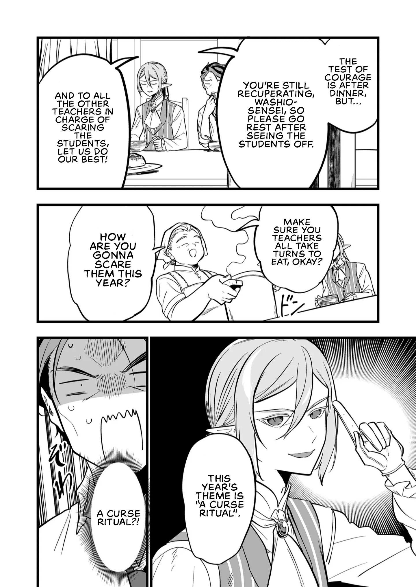 Halaman dari "Ano Toki Tasukete Itadaita Monster Musume desu." Isekai Ossan Kyoushi Totsuzen no Moteki ni Konwaku suru Chapter 46