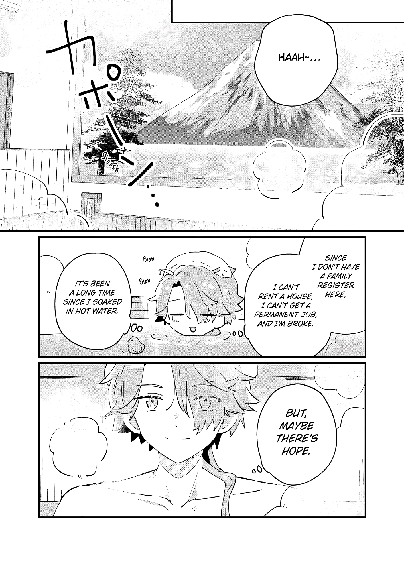 Halaman dari Isekai Shounin - Skill <Isekai Tokou> wo Kushi Shite, Yuuyuu Jiteki na Okanemochi Slow Life wo Okurimasu Chapter 1