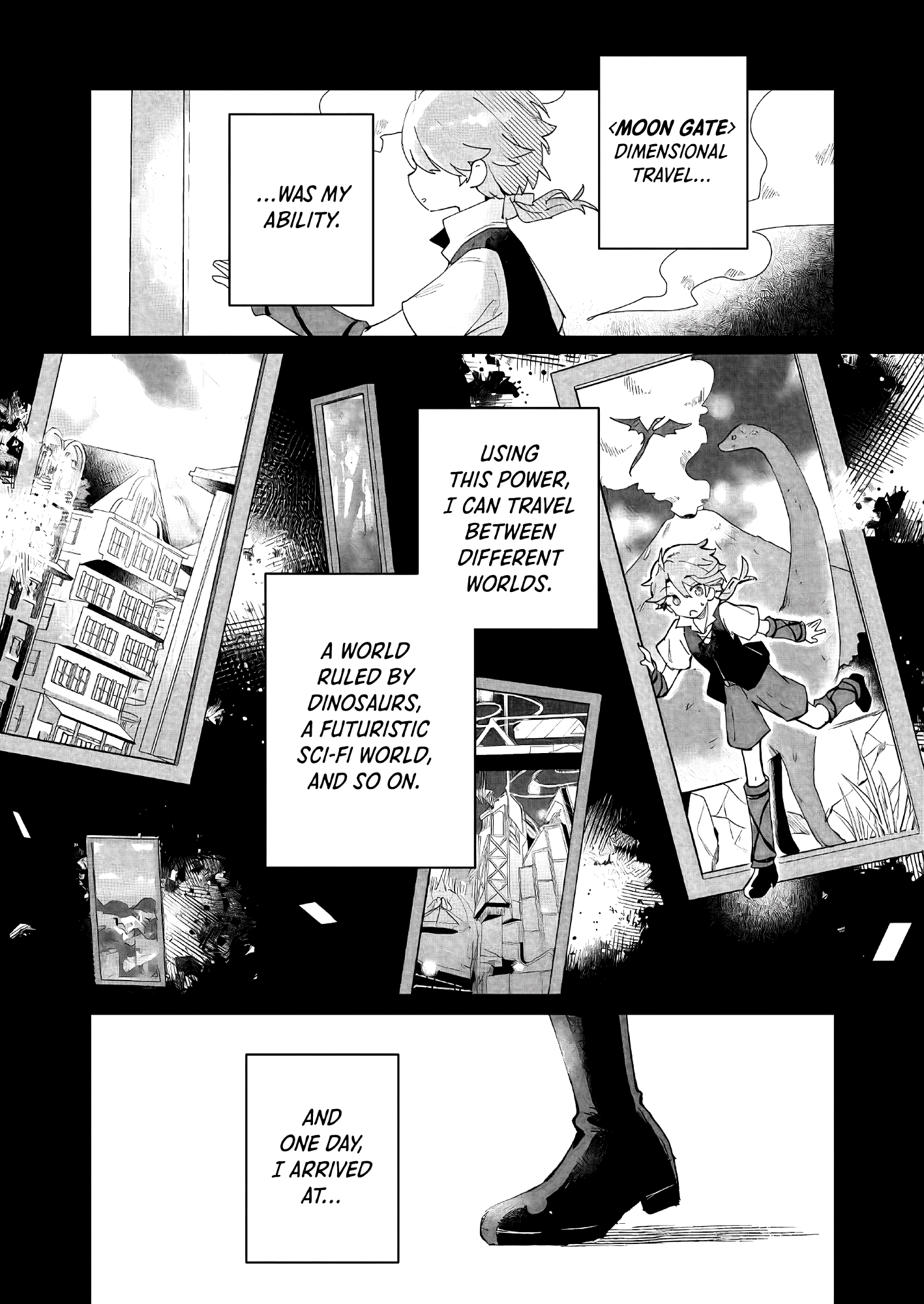 Halaman dari Isekai Shounin - Skill <Isekai Tokou> wo Kushi Shite, Yuuyuu Jiteki na Okanemochi Slow Life wo Okurimasu Chapter 1