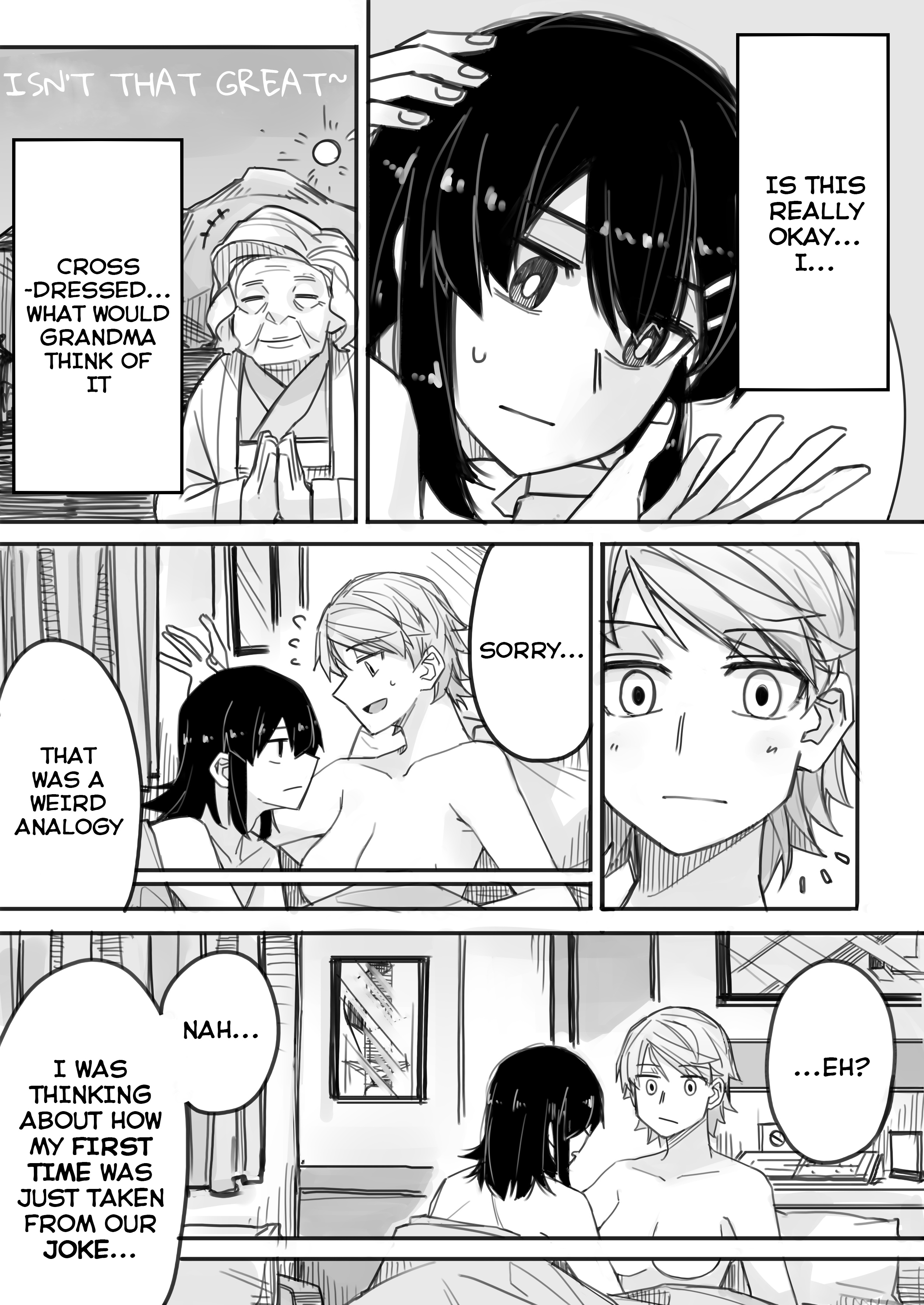 Halaman dari Ikemen Joshi to Josou Danshi Chapter 3