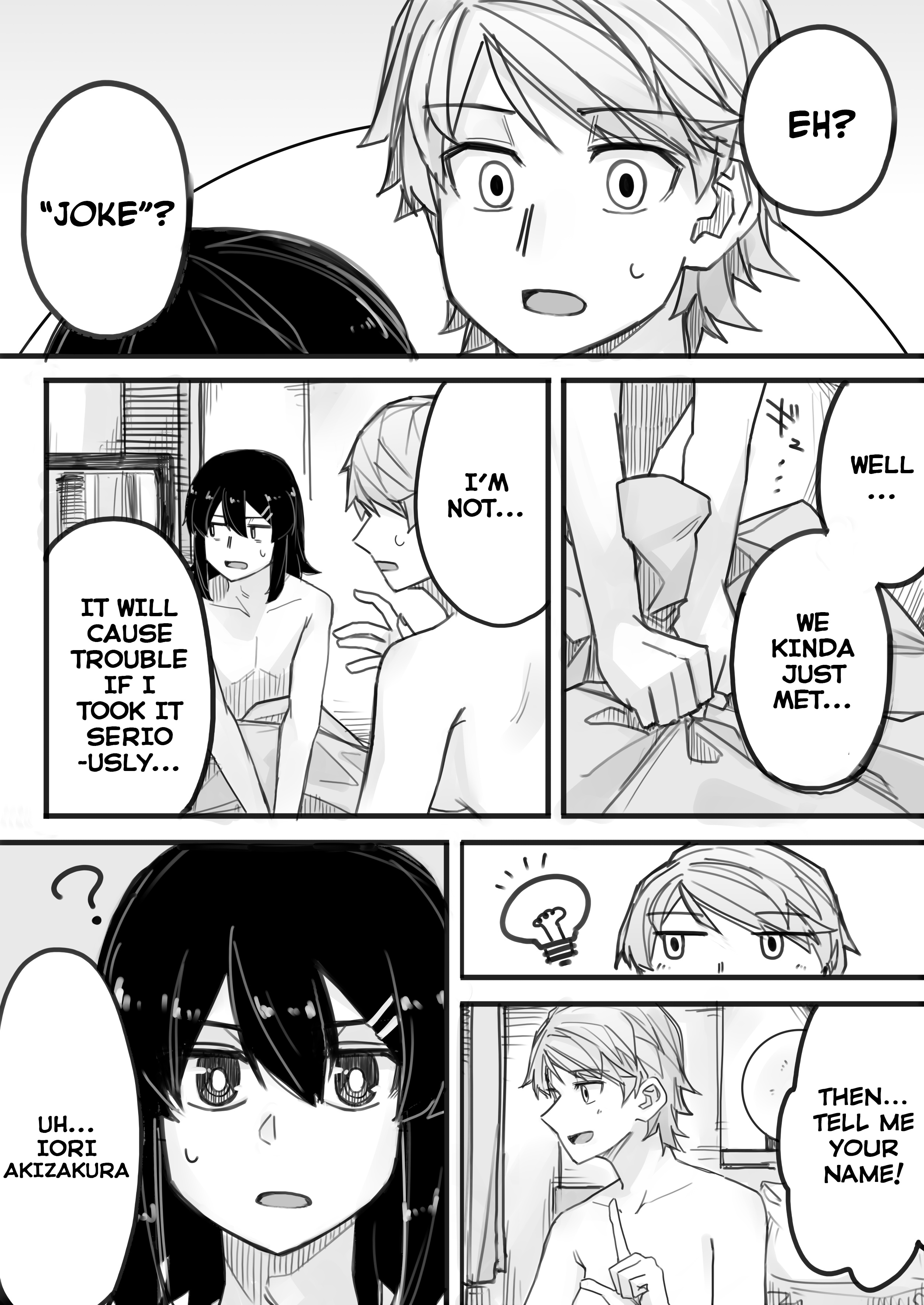 Halaman dari Ikemen Joshi to Josou Danshi Chapter 3