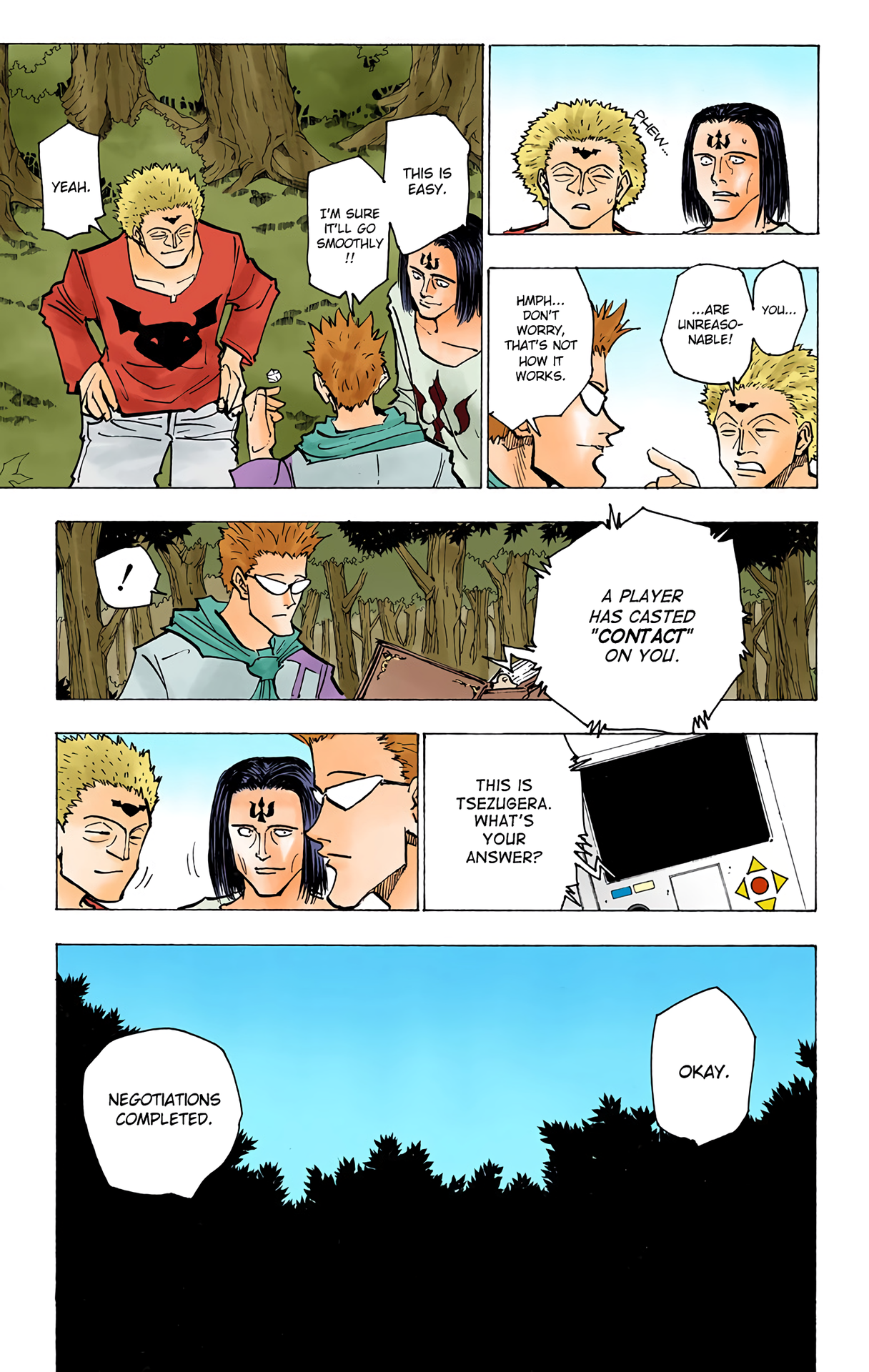 Halaman dari HUNTER x HUNTER (Official Colored) Chapter 152
