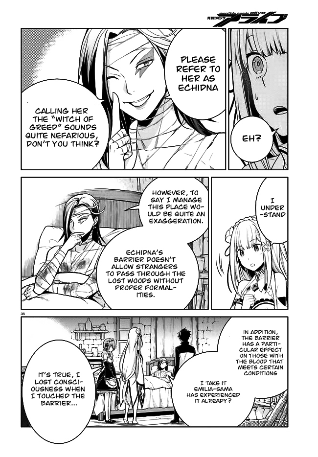 Halaman dari Re:Zero kara Hajimeru Isekai Seikatsu: Dai 4-shou—Seiiki to Gouyoku no Majo Chapter 4