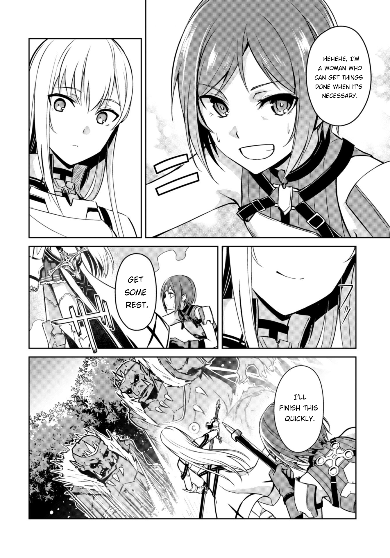 Halaman dari Boushoku no Berserk ~Ore dake Level to Iu Gainen wo Toppa suru~ Chapter 45