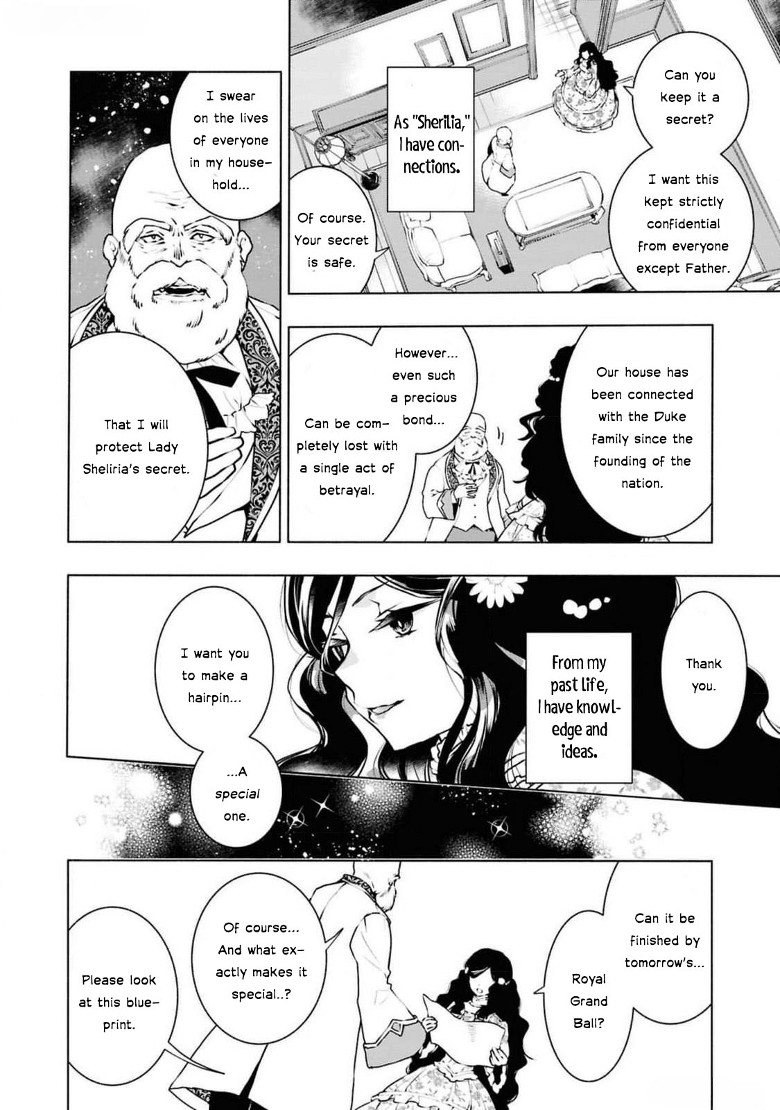 Halaman dari Though I May Be a Villainess, I'll Show You I Can Obtain Happiness! Chapter 4