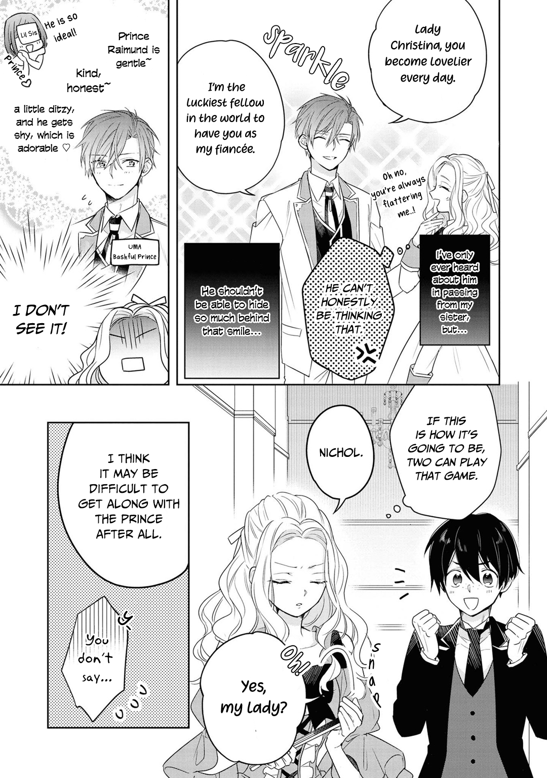 Halaman dari Though I May Be a Villainess, I'll Show You I Can Obtain Happiness! Chapter 2