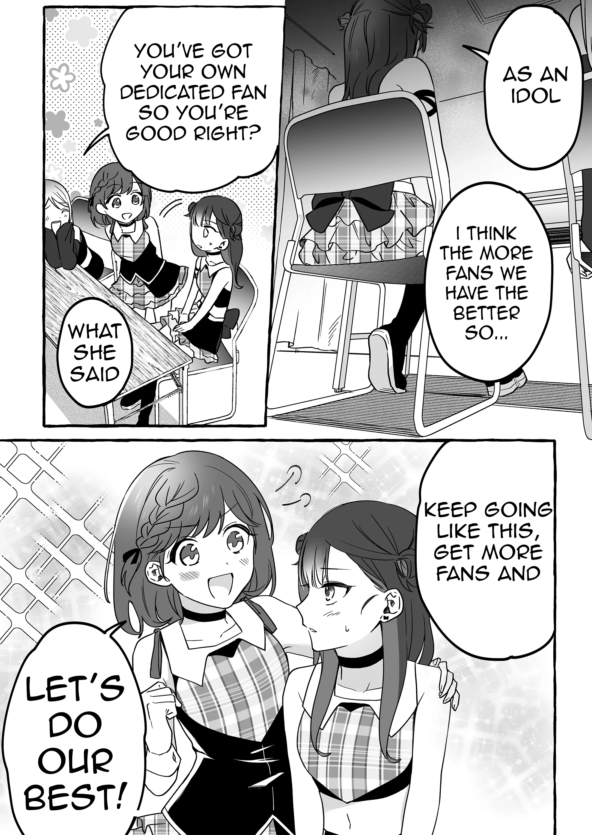 Halaman dari Damedol to Sekai ni Hitori Dake no Fan Chapter 8