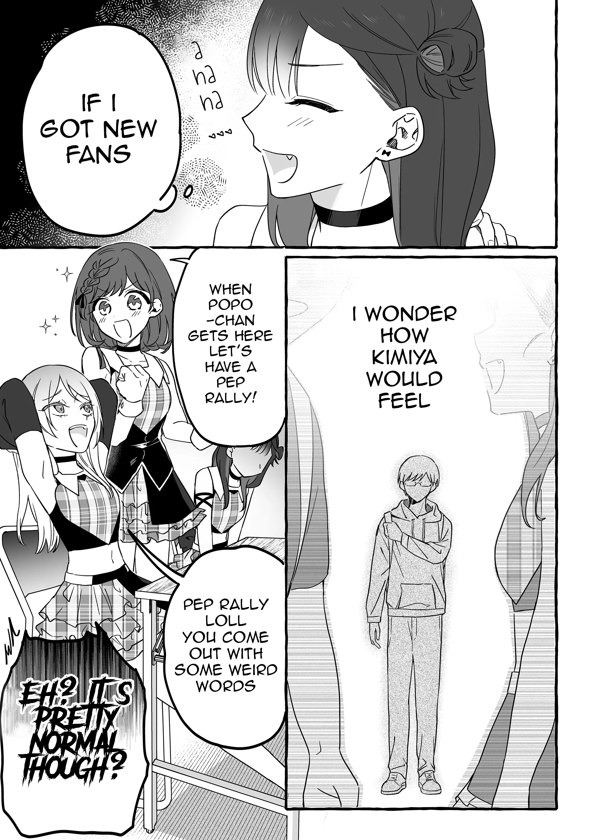 Halaman dari Damedol to Sekai ni Hitori Dake no Fan Chapter 8