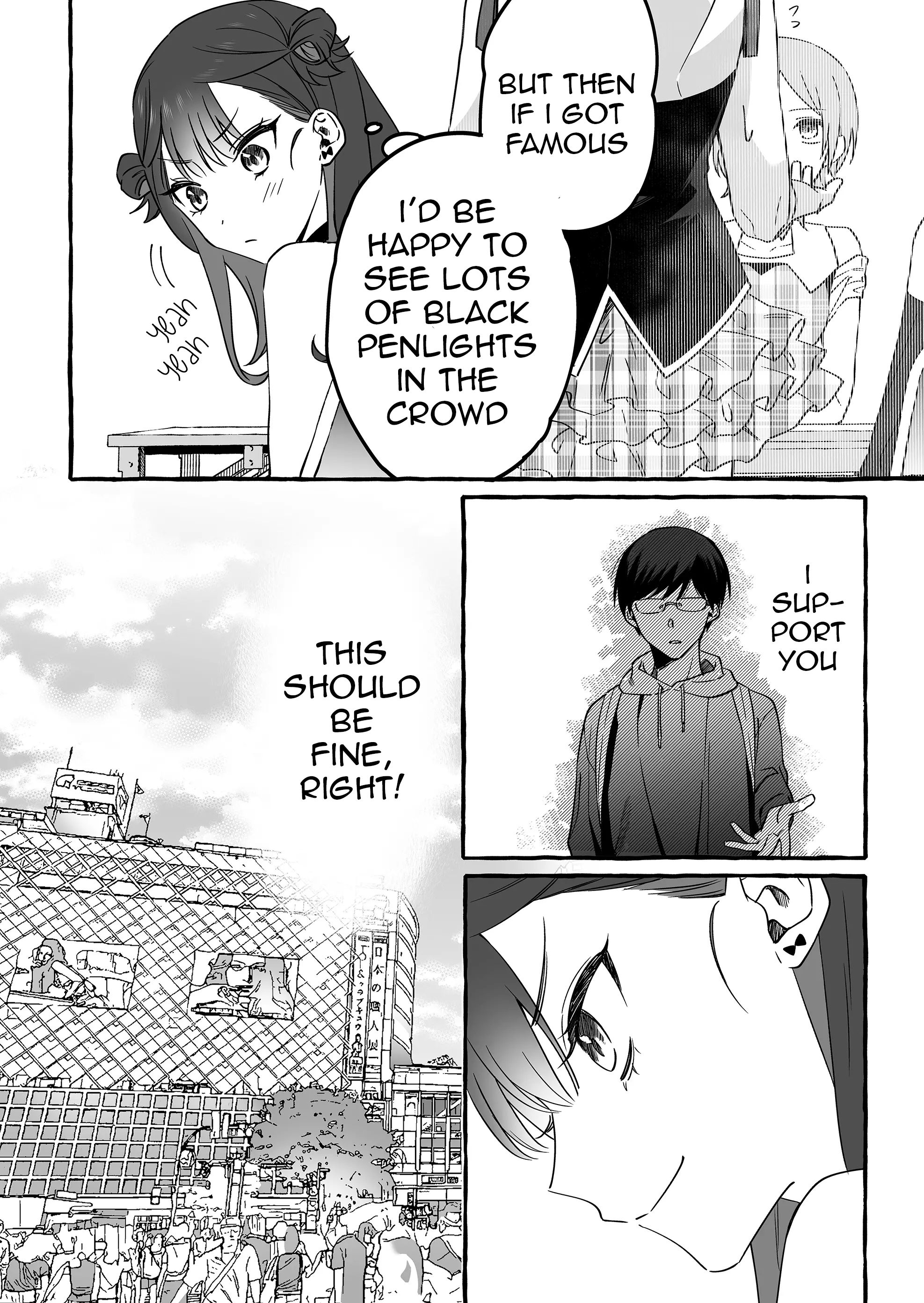 Halaman dari Damedol to Sekai ni Hitori Dake no Fan Chapter 8