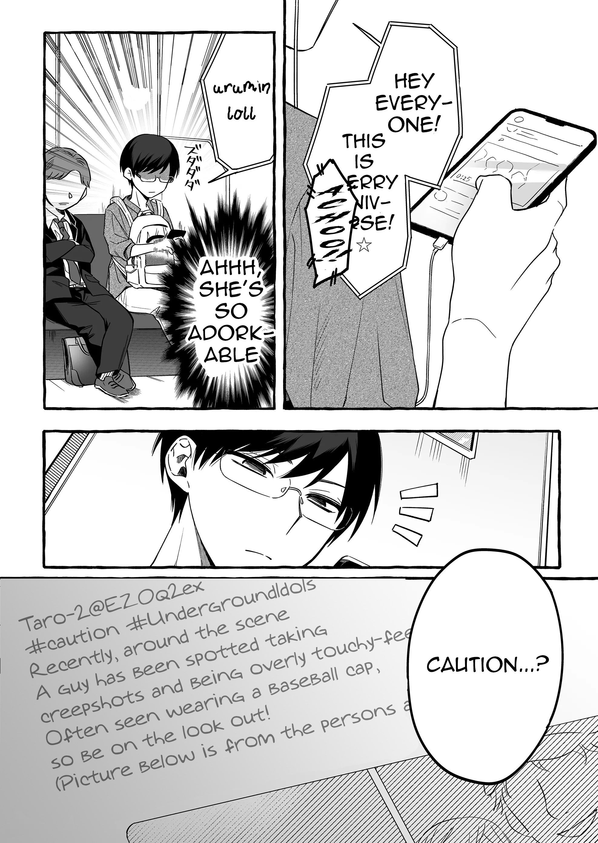 Halaman dari Damedol to Sekai ni Hitori Dake no Fan Chapter 8