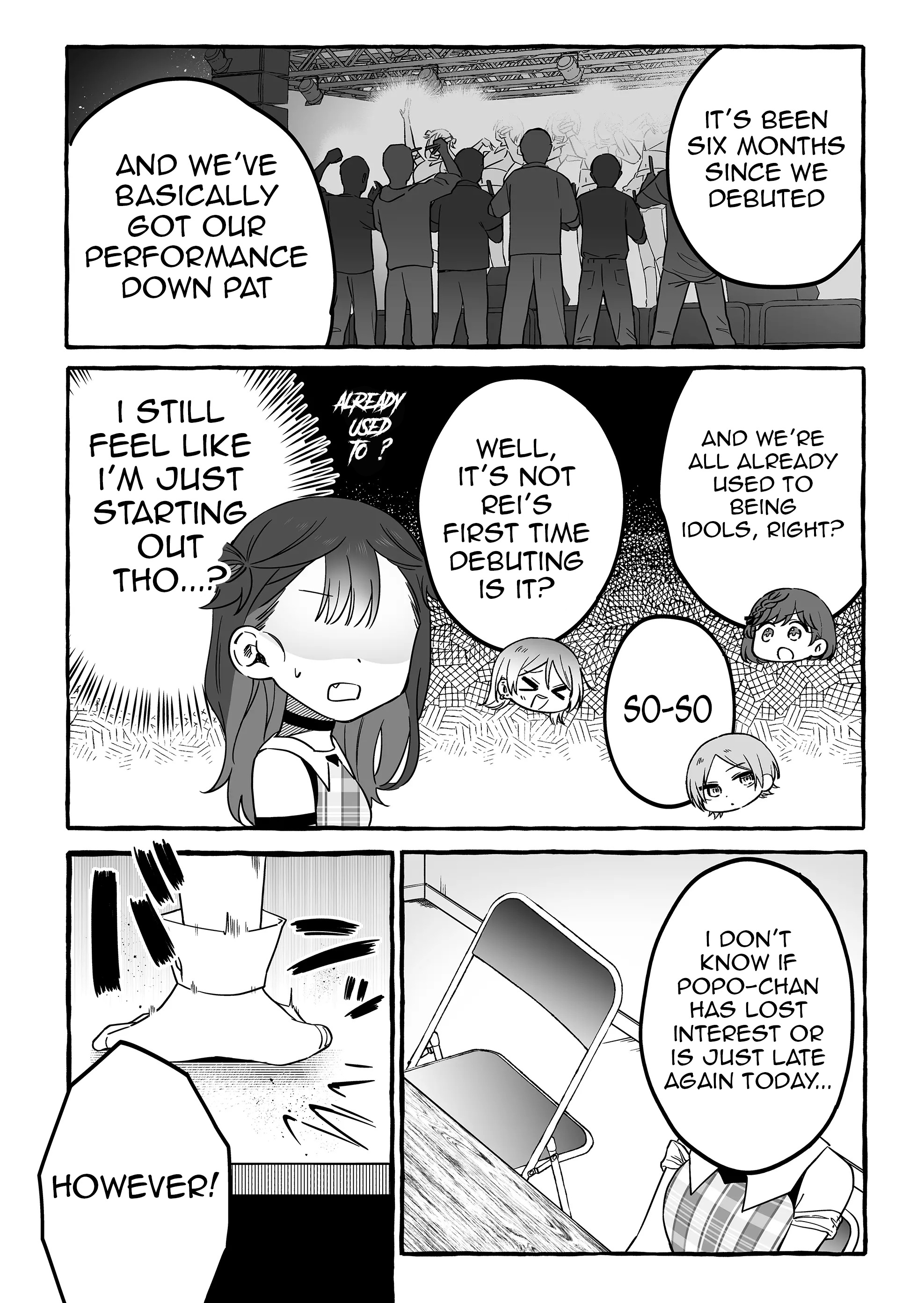 Halaman dari Damedol to Sekai ni Hitori Dake no Fan Chapter 8