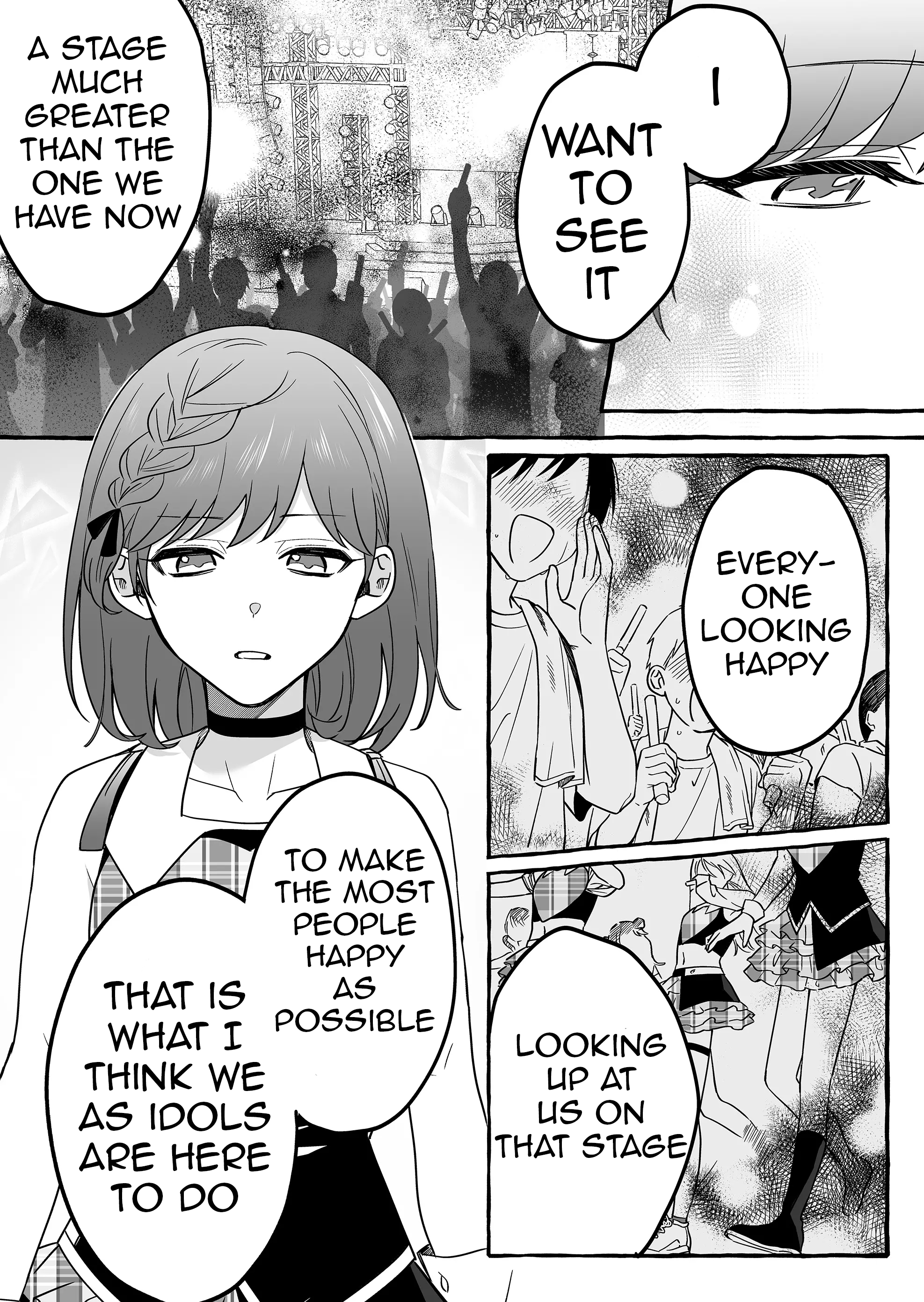 Halaman dari Damedol to Sekai ni Hitori Dake no Fan Chapter 8